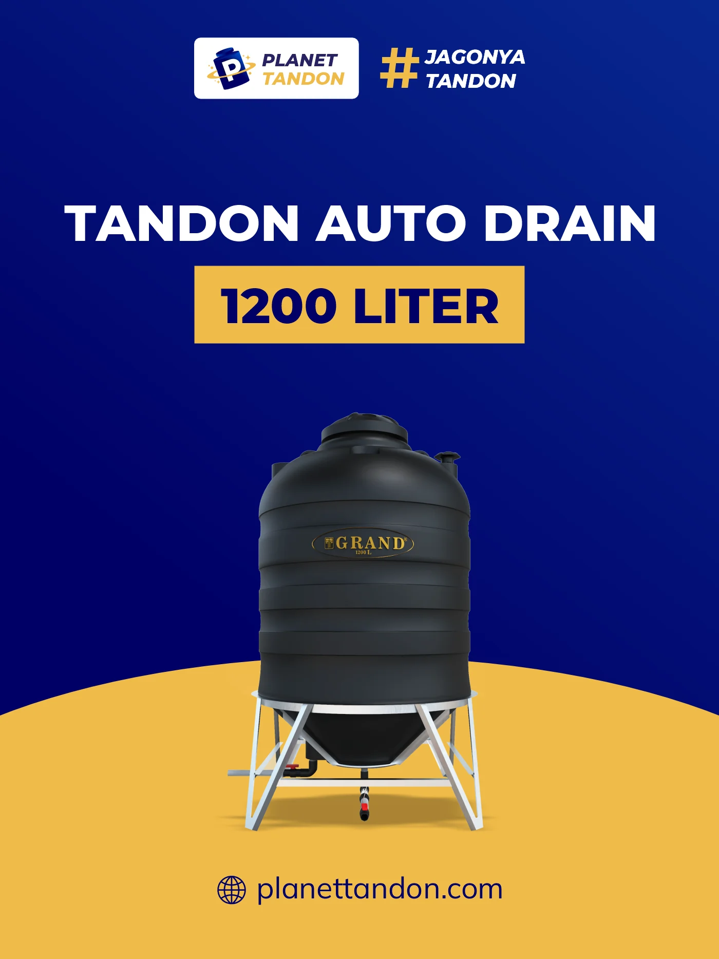 Spesifikasi Tandon Air Auto Drain 1200 Liter