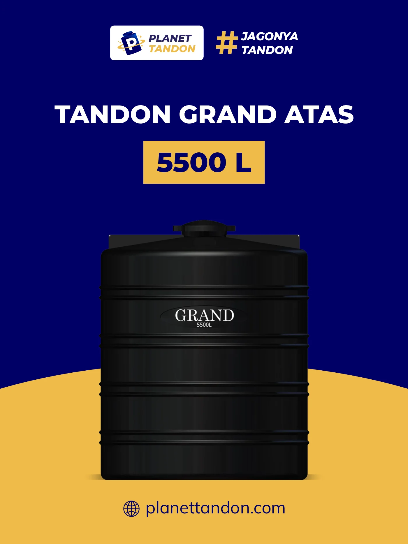 Tandon Air Atas Grand 5500 Liter