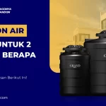 Tandon Air Kecil Untuk 2 Orang Berapa Liter