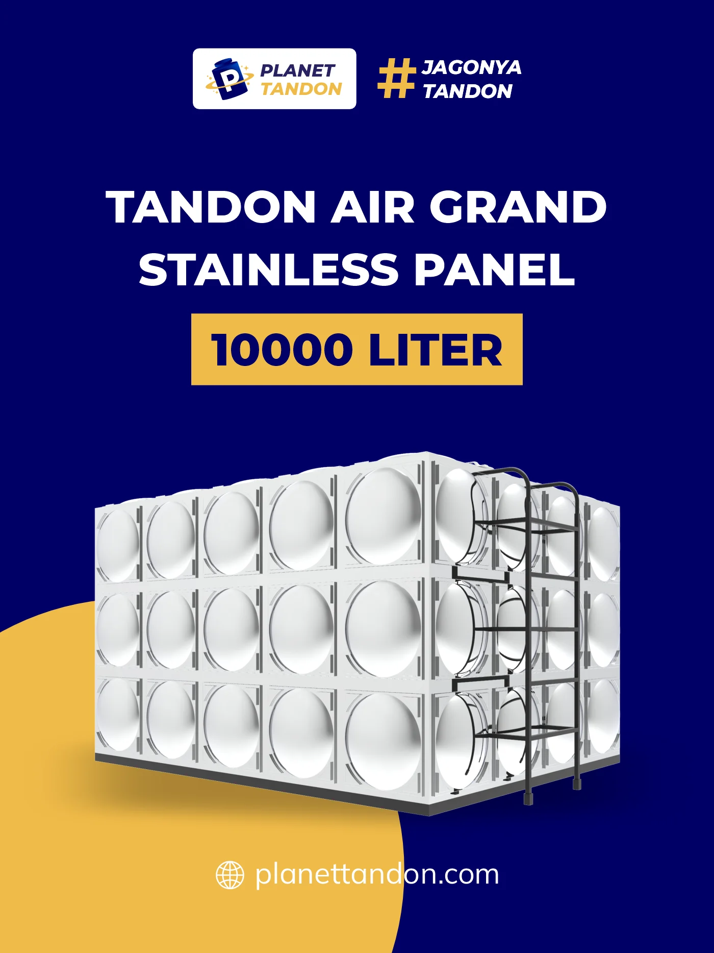 Tandon Air Panel Stainless Grand 10000 Liter