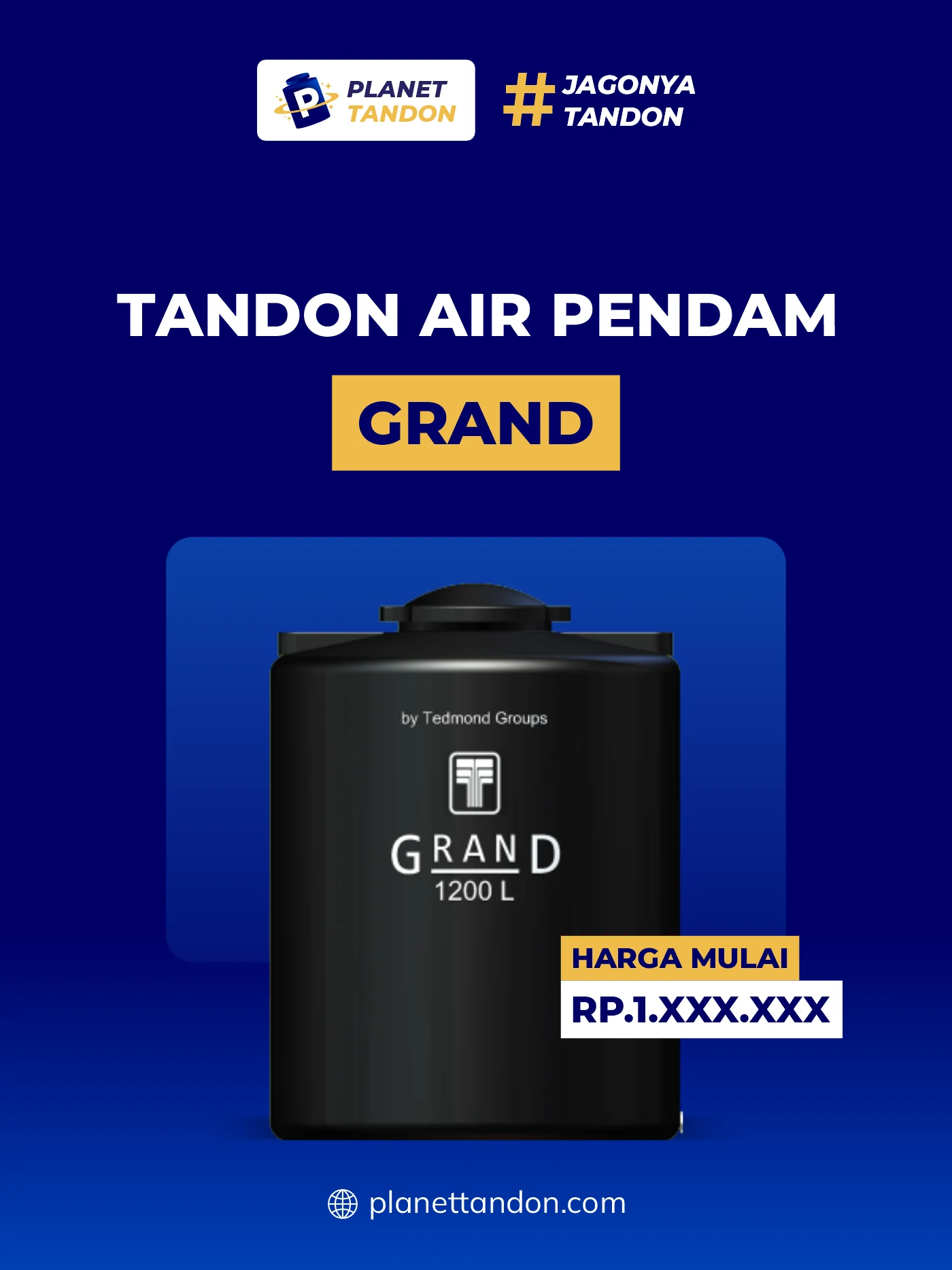 Tandon Air Pendam Grand dan Harganya