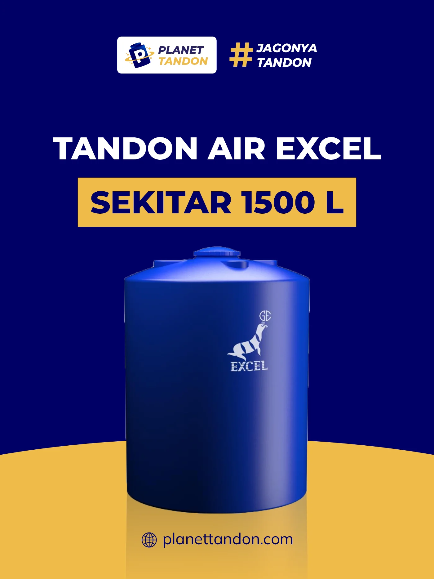 Tandon Air Sekitar 1500 Liter Merk Excel