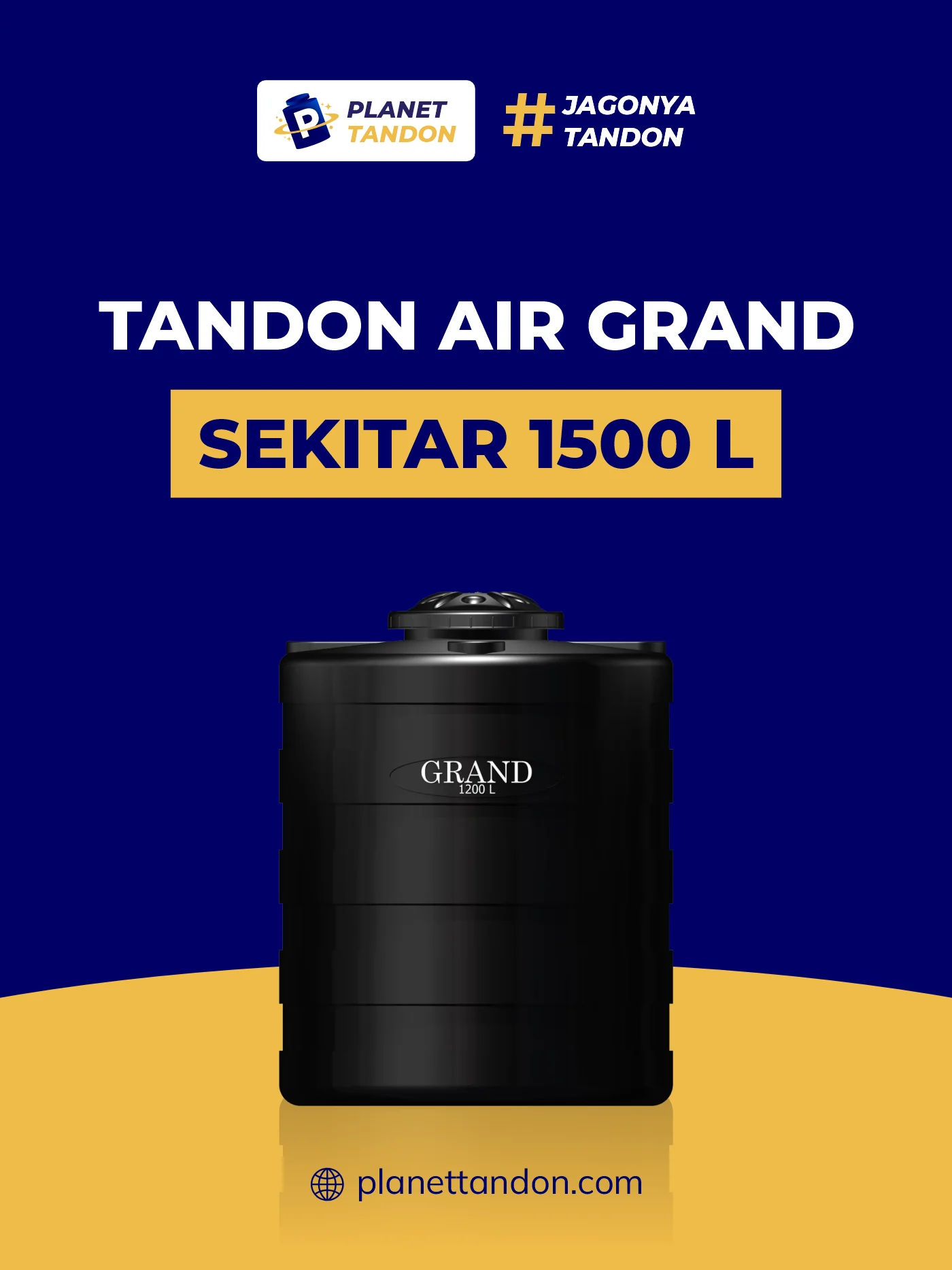 Tandon Air Sekitar 1500 Liter Merk Grand