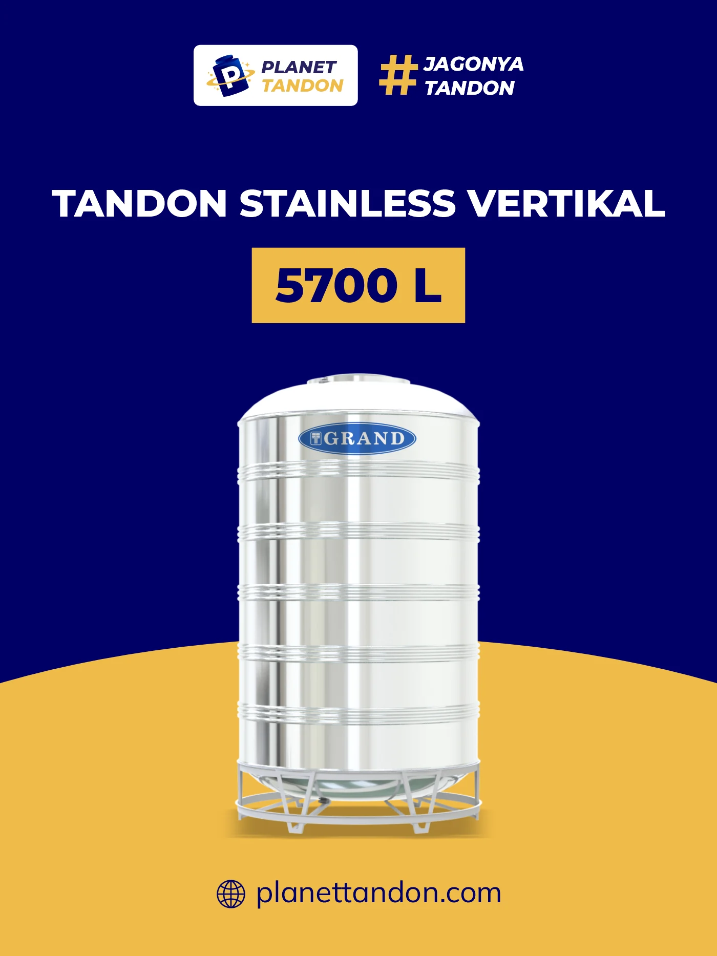 Tandon Air Stainless Vertikal Grand 5700 Liter