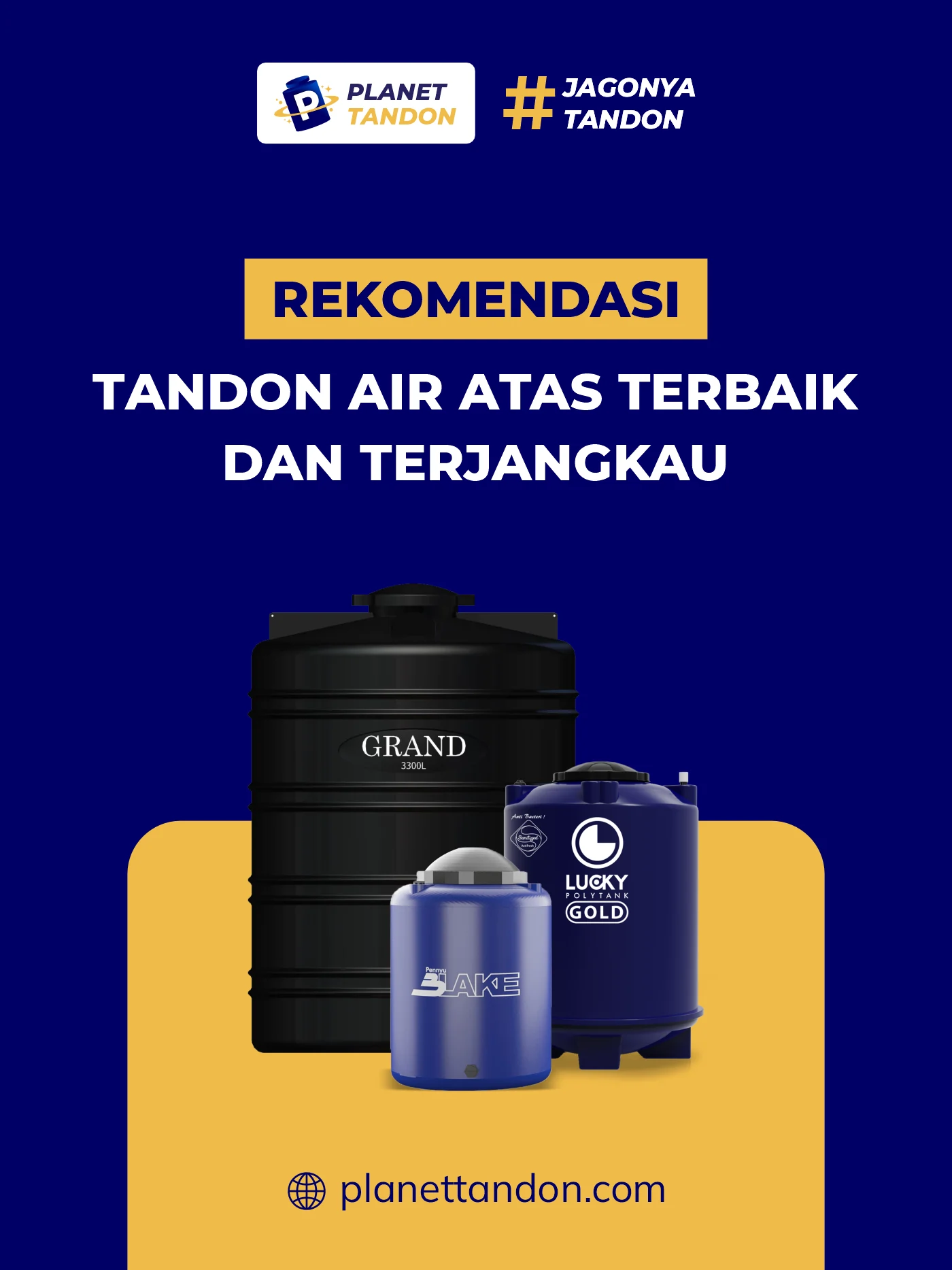 Rekomendasi Tandon Air Atas Terbaik dan Terjangkau