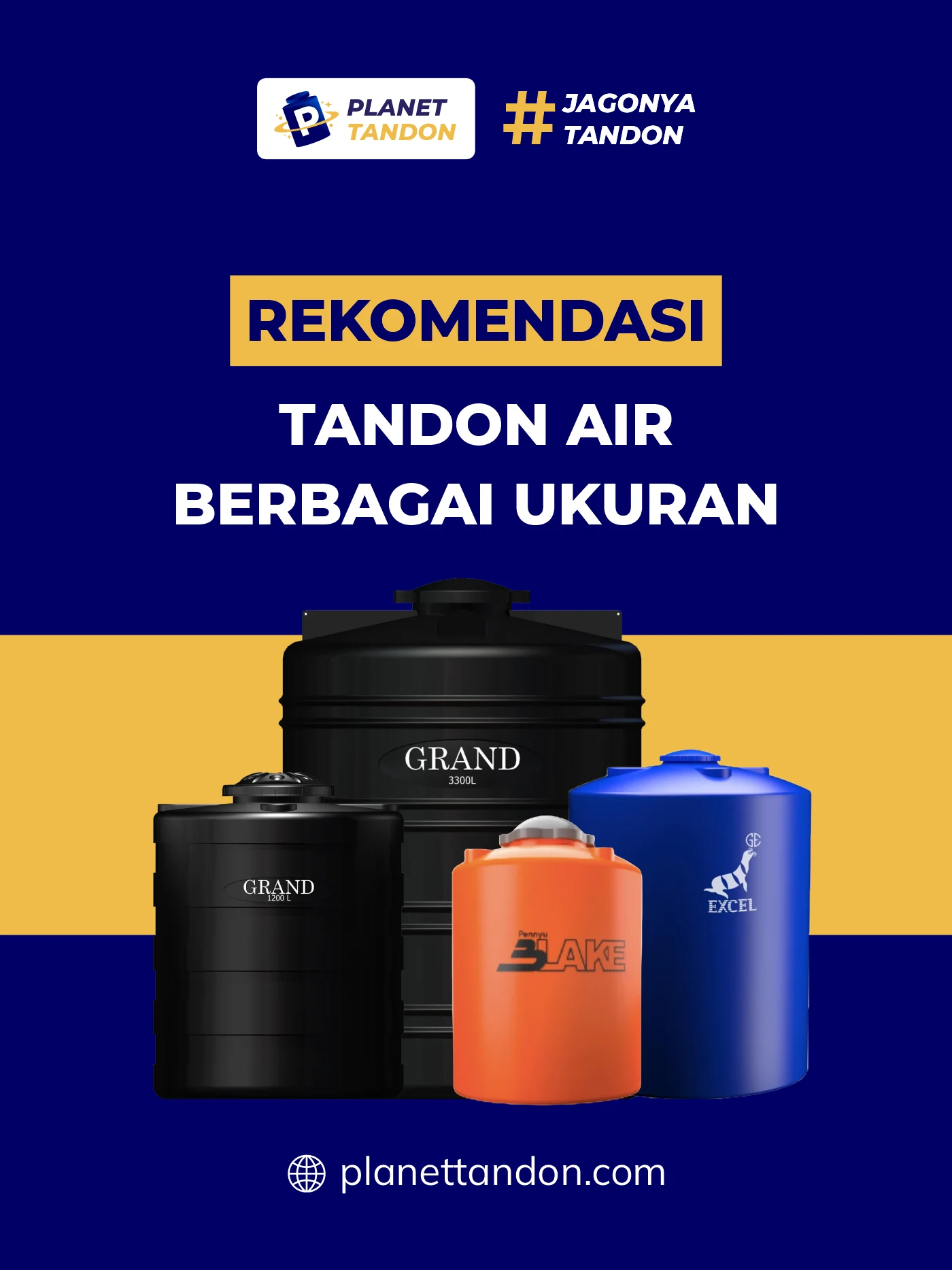 Rekomendasi Tandon Air Berbagai Ukuran