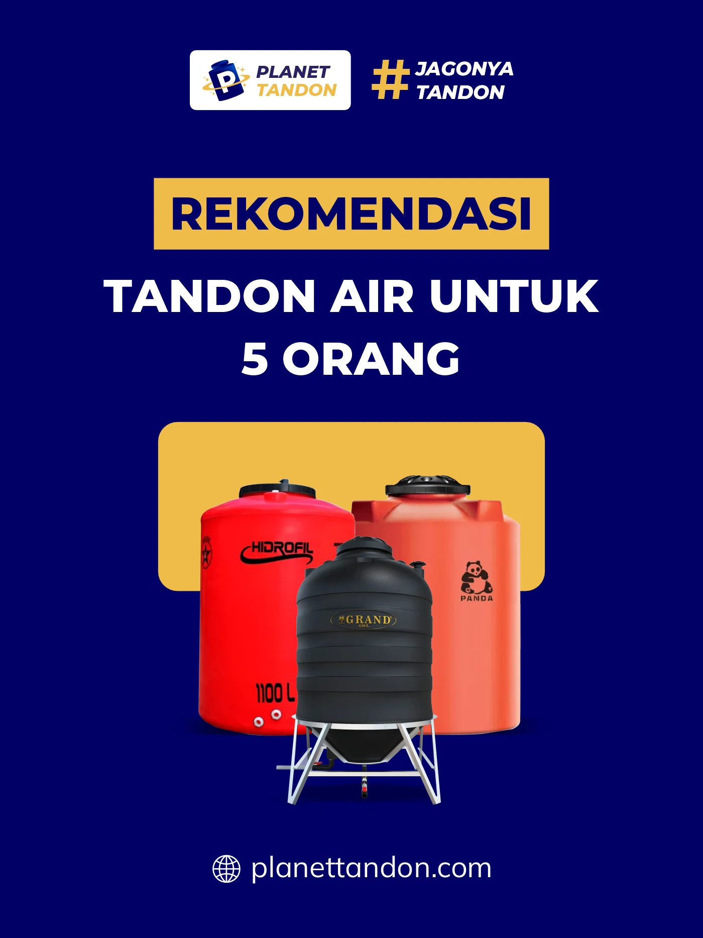 Rekomendasi Tandon Air untuk 5 Orang