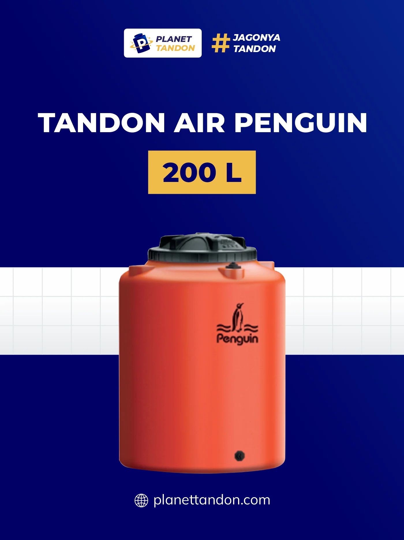 Tandon Air 200 Liter Merek Penguin