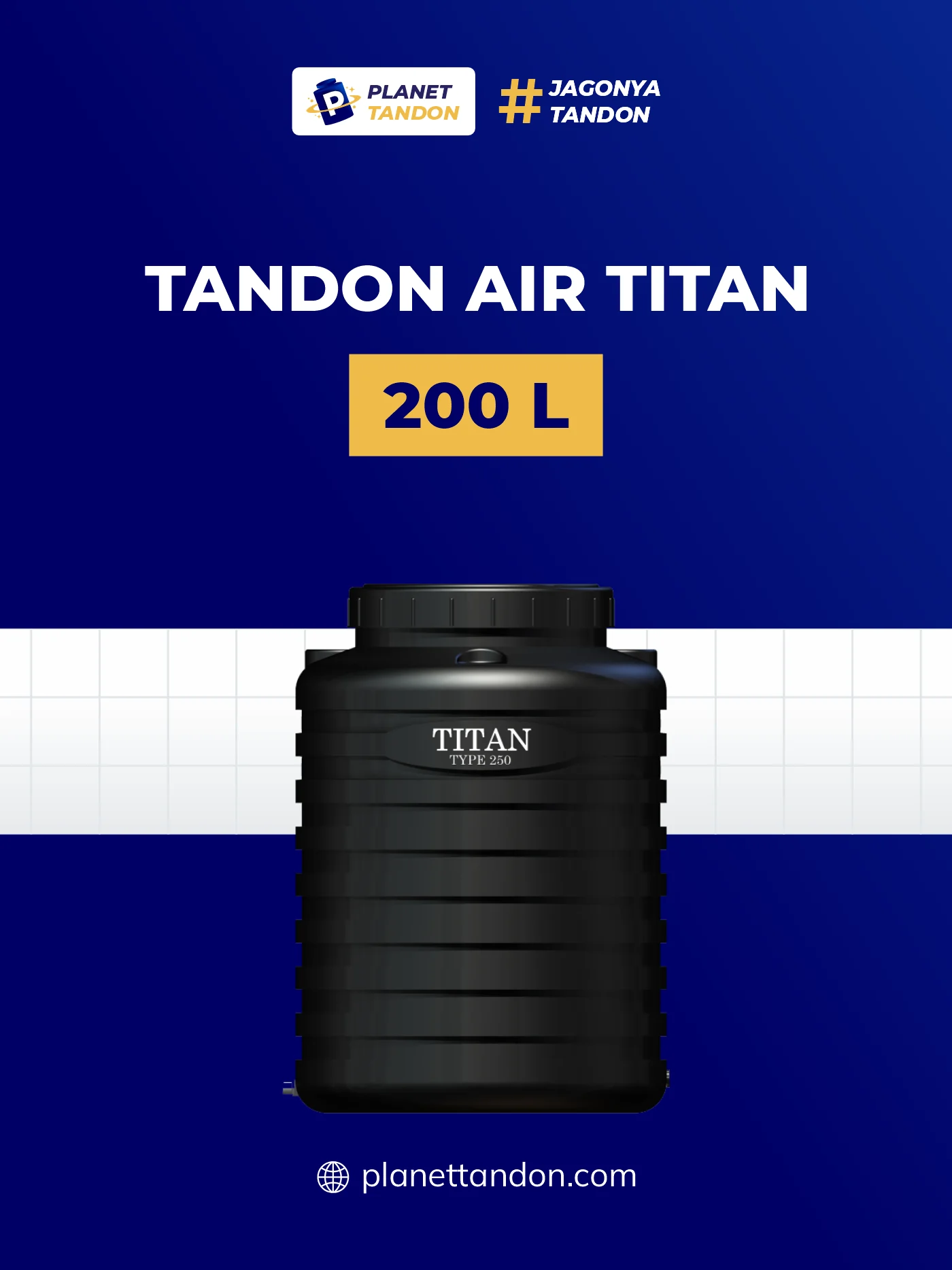 Tandon Air 200 Liter Merek Titan