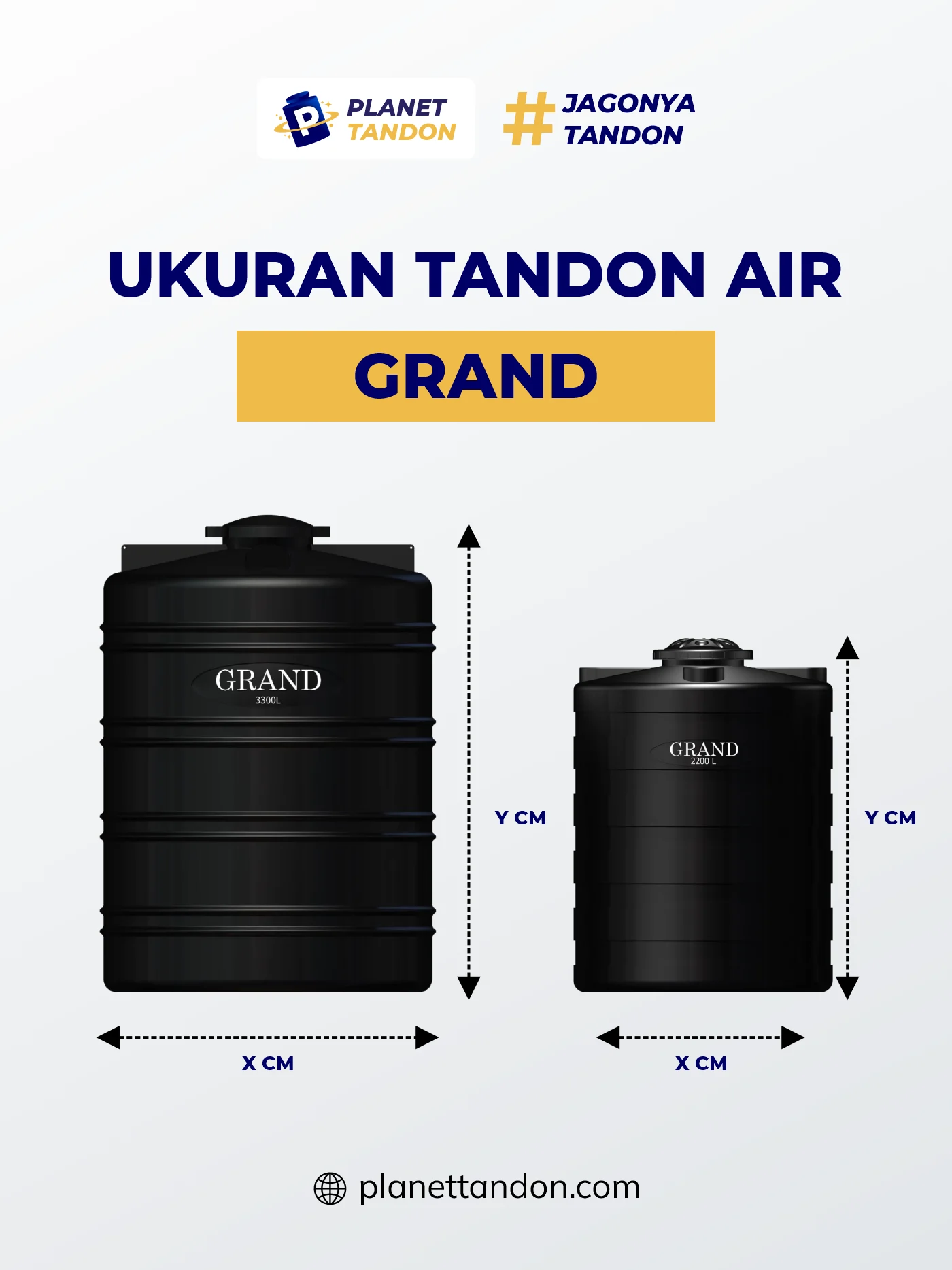 Ukuran Tandon Air Grand