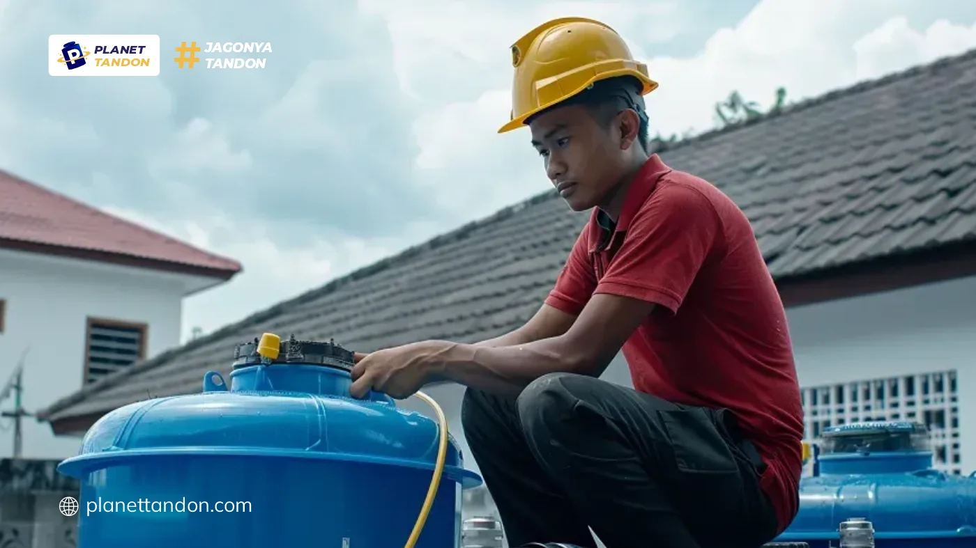Cara Pasang Tandon Air di Halaman
