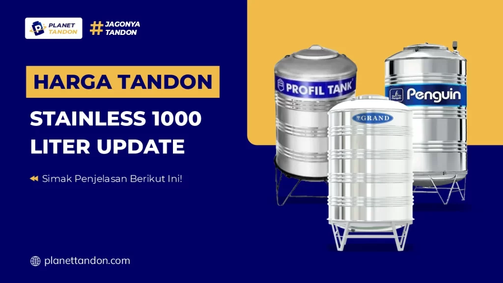 Harga Tandon Stainless 1000 Liter Update