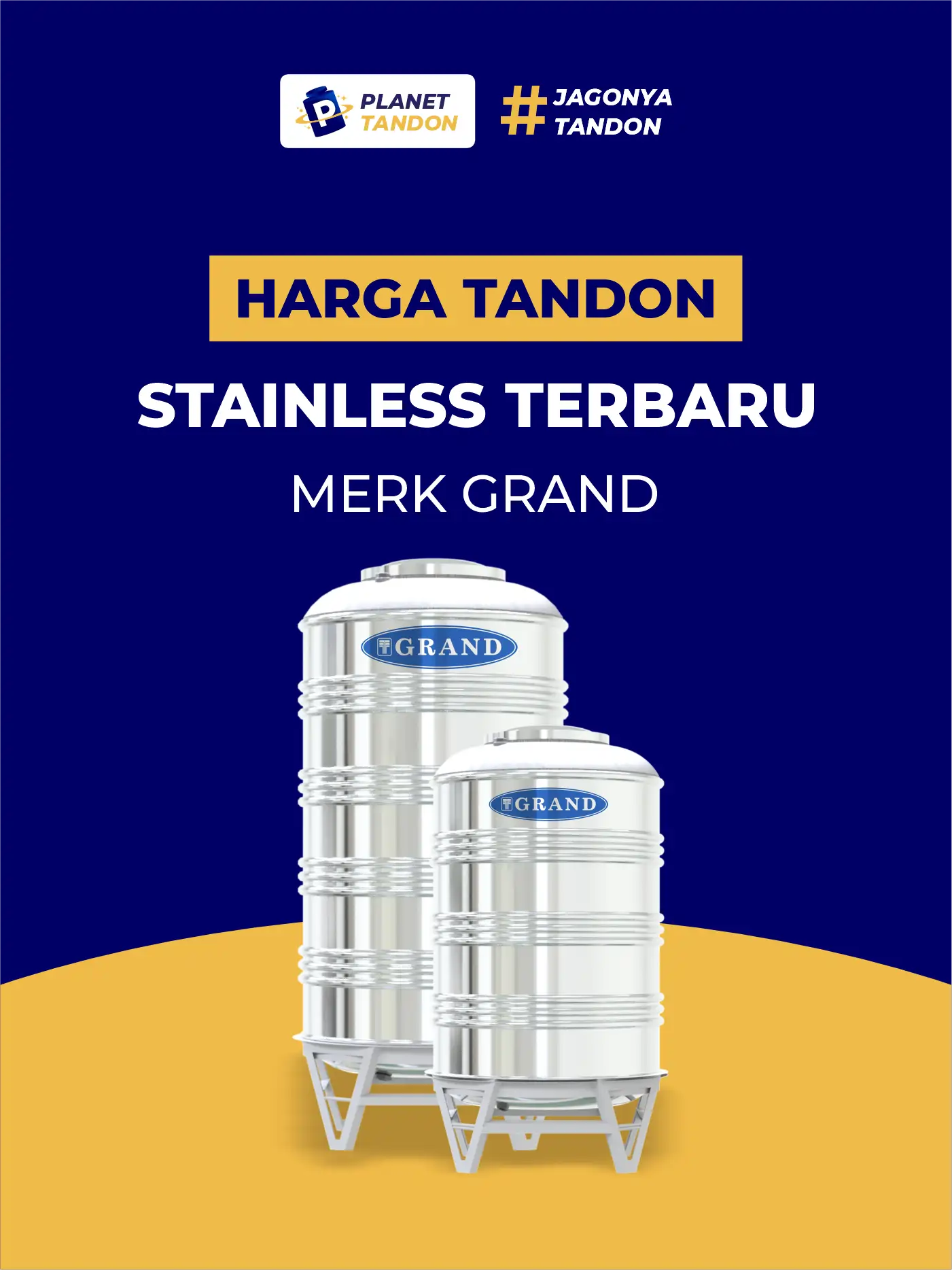 Harga Tandon Stainless Terbaru Merek Grand