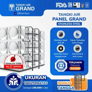 Tangki Tandon Toren Air Panel Grand Stainless Steel