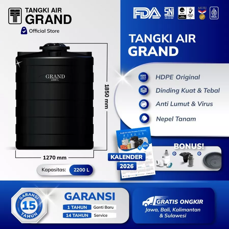 grand hdpe tedmond groups 2200 l