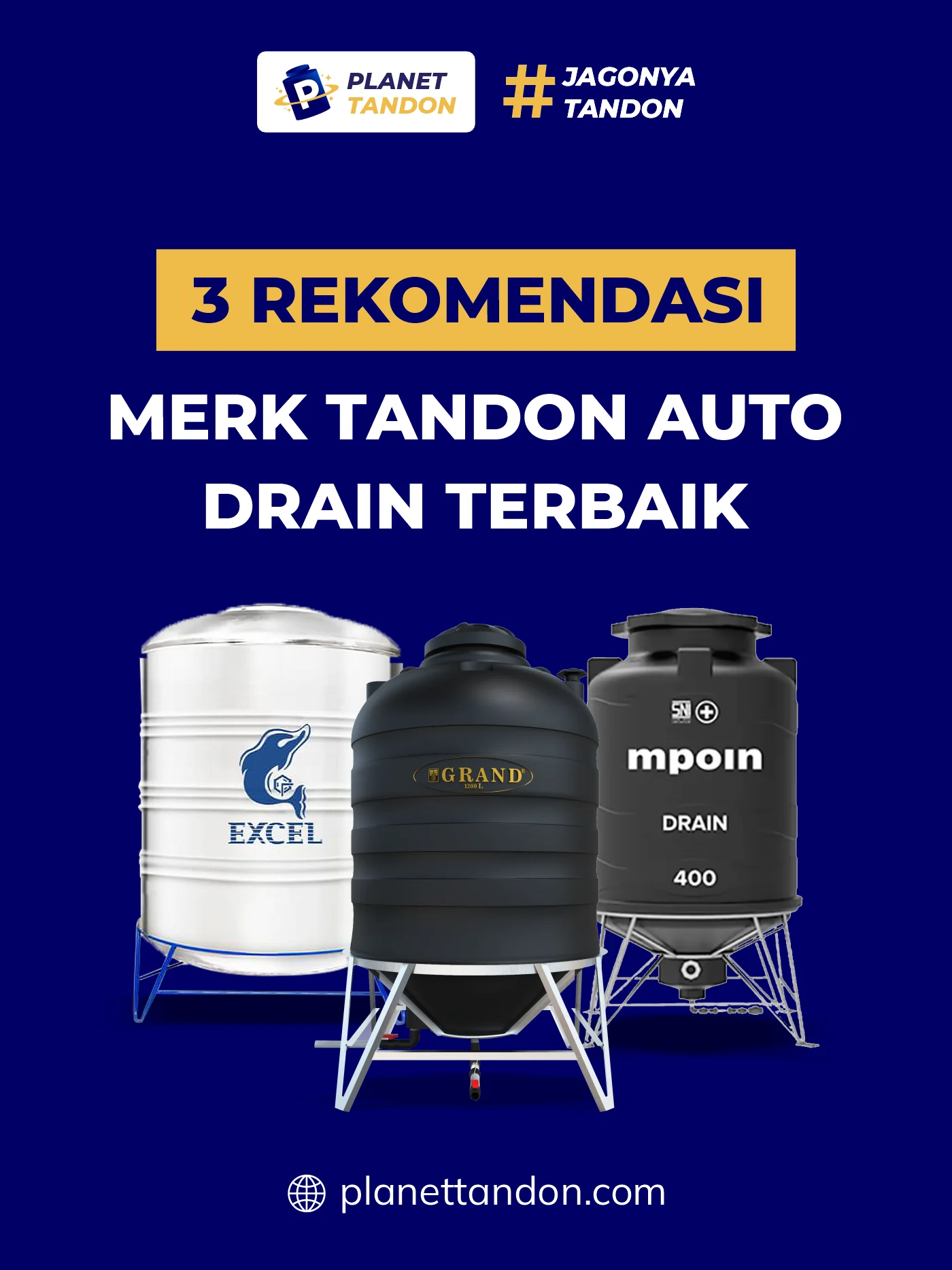 3 Rekomendasi Merk Tandon Auto Drain Terbaik