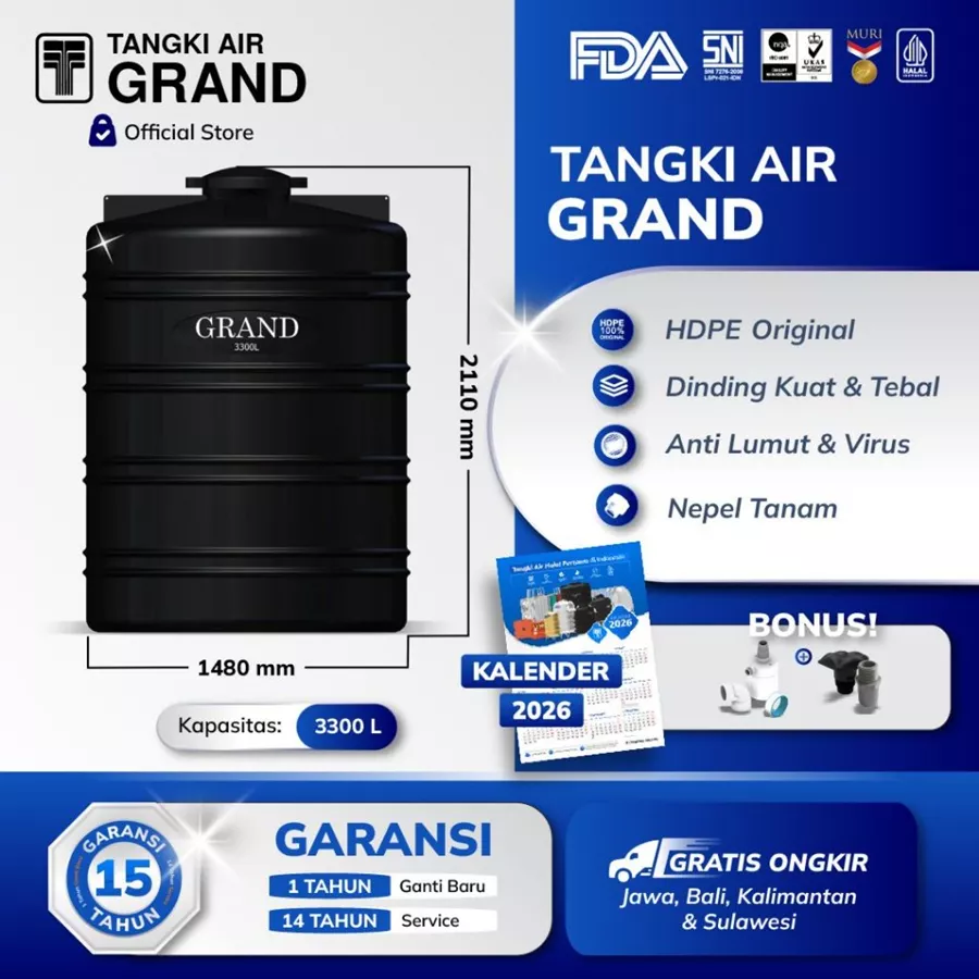 grand hdpe tedmond groups 3300 l