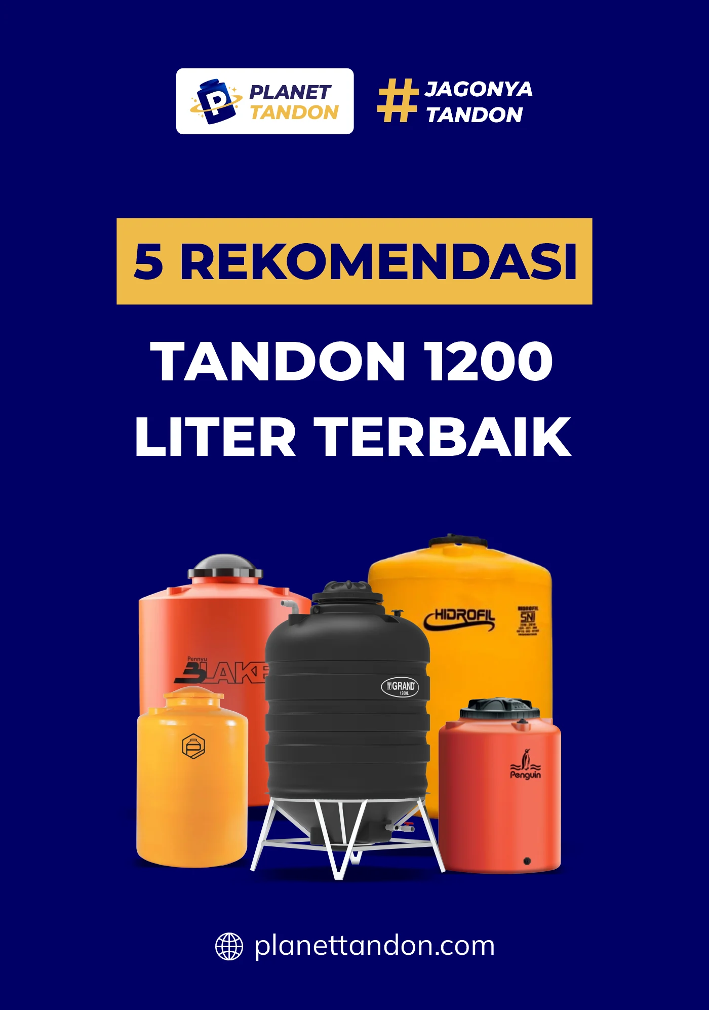 5 Rekomendasi Merk Tandon Air 1200 Liter