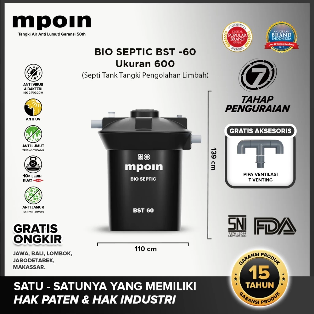 bio septic tank mpoin 60