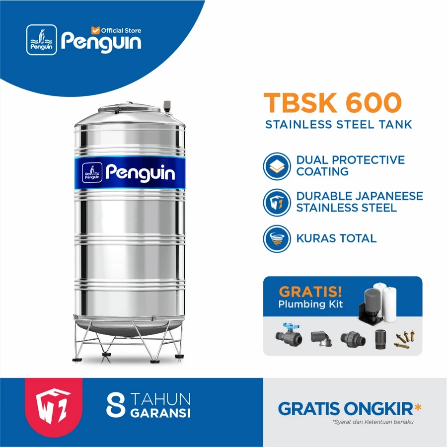 stainless penguin 600l