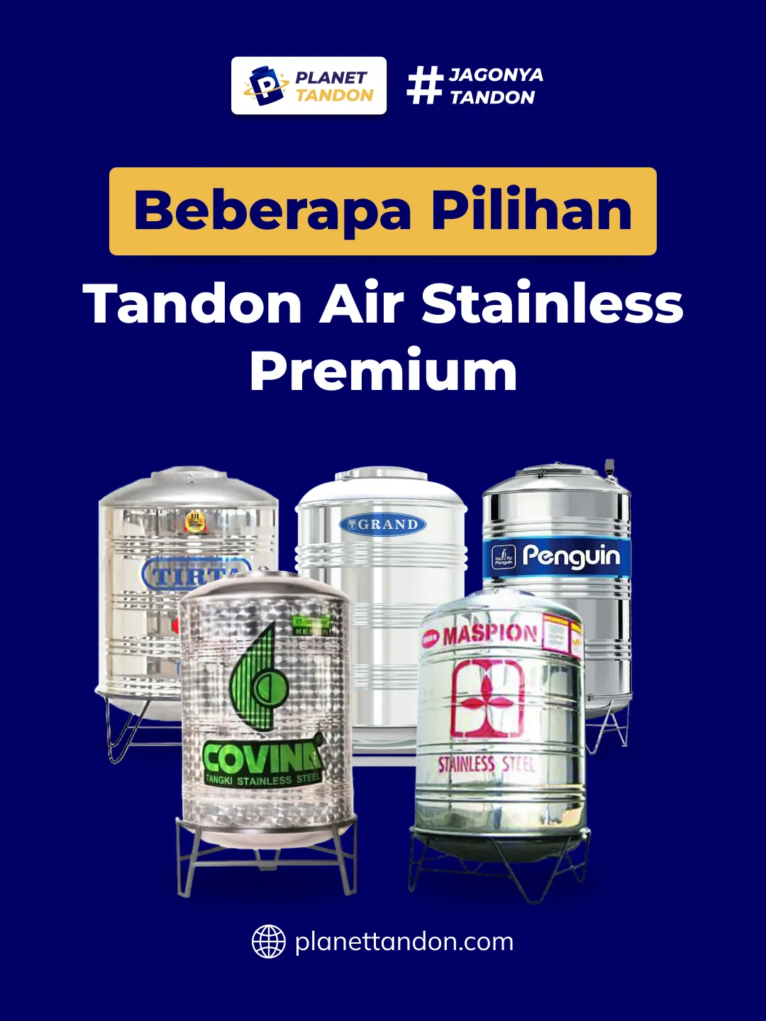 Beberapa Pilihan Tandon Air Stainless Premium