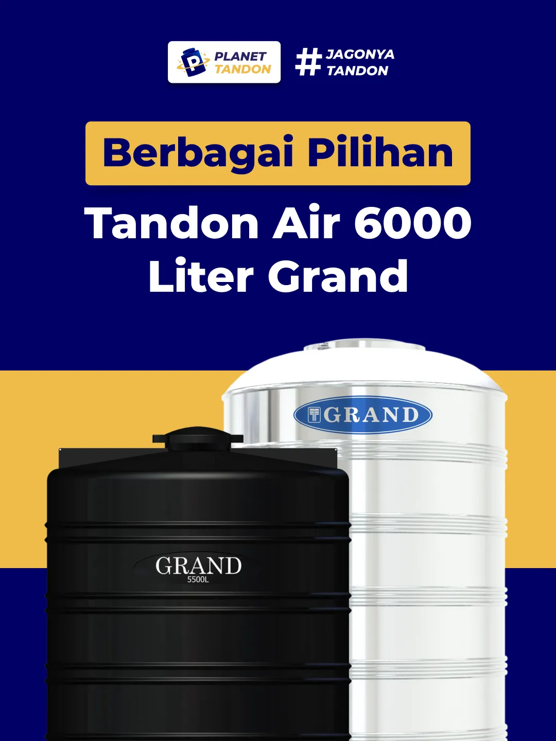 Berbagai Pilihan Tandon Air 6000 Liter Grand
