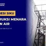 Besi Siku Konstruksi Menara Tandon Air