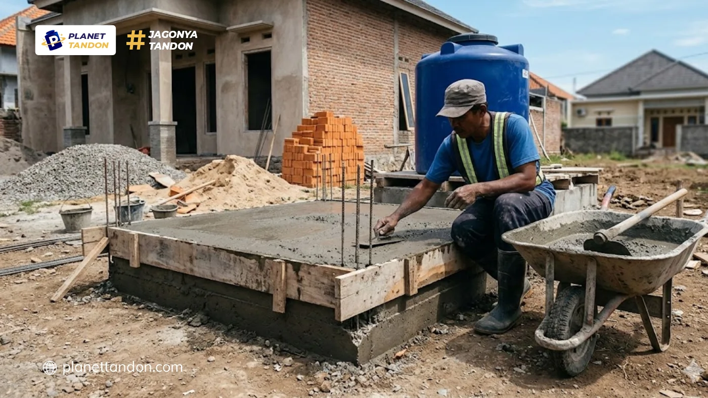 Cara Membuat Dudukan Tandon Air