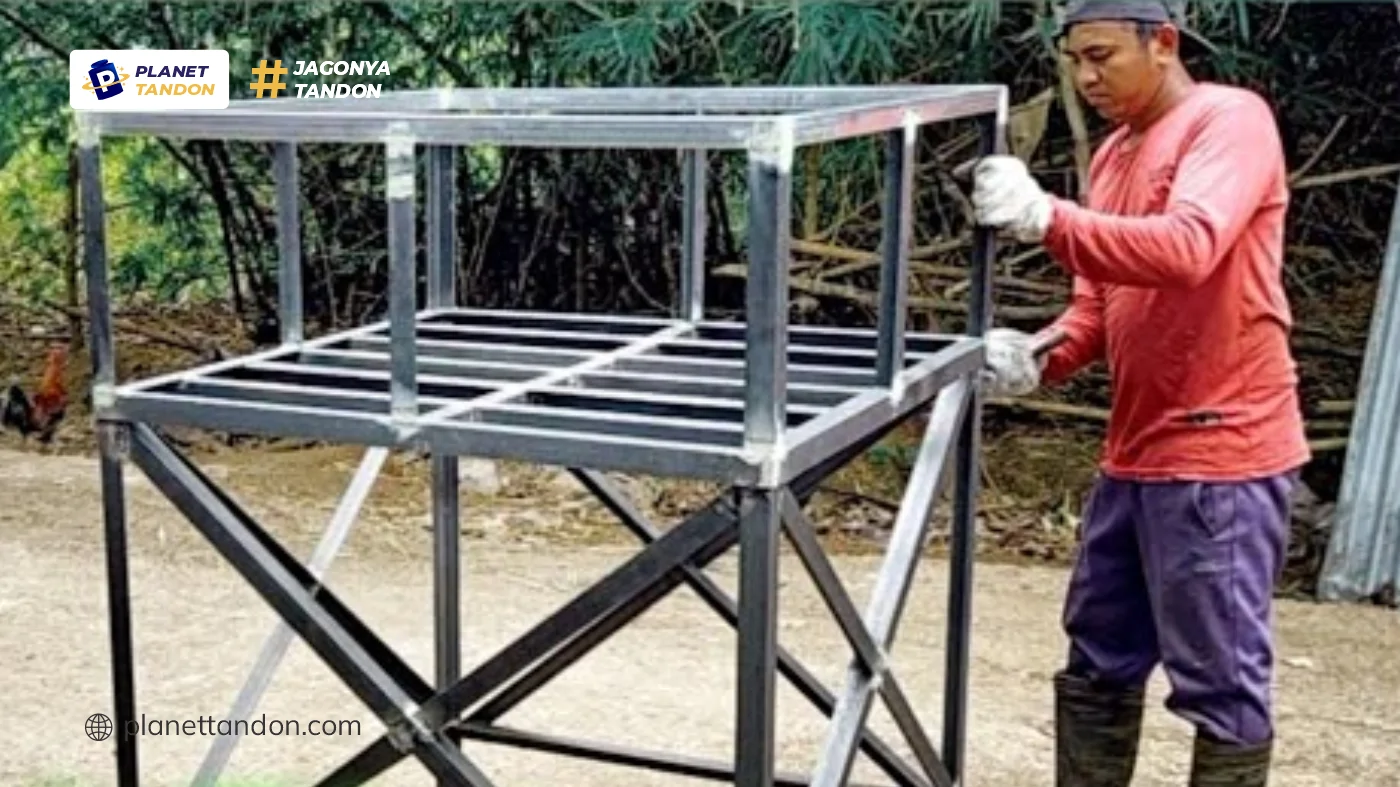 Cara Membuat Menara Besi Siku untuk Menara Tandon Air