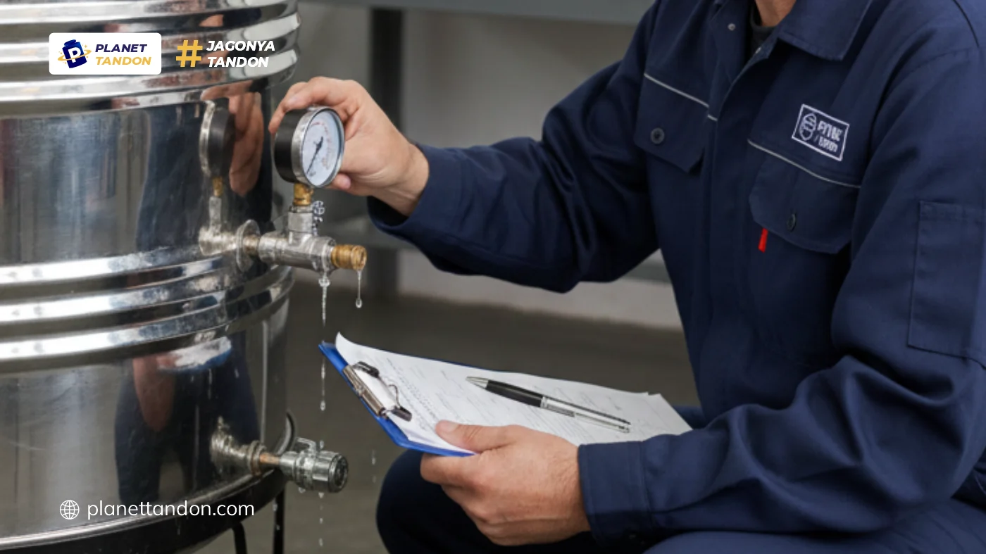 Cara Menguji Seberapa Kuat Tandon Air Profil Tank