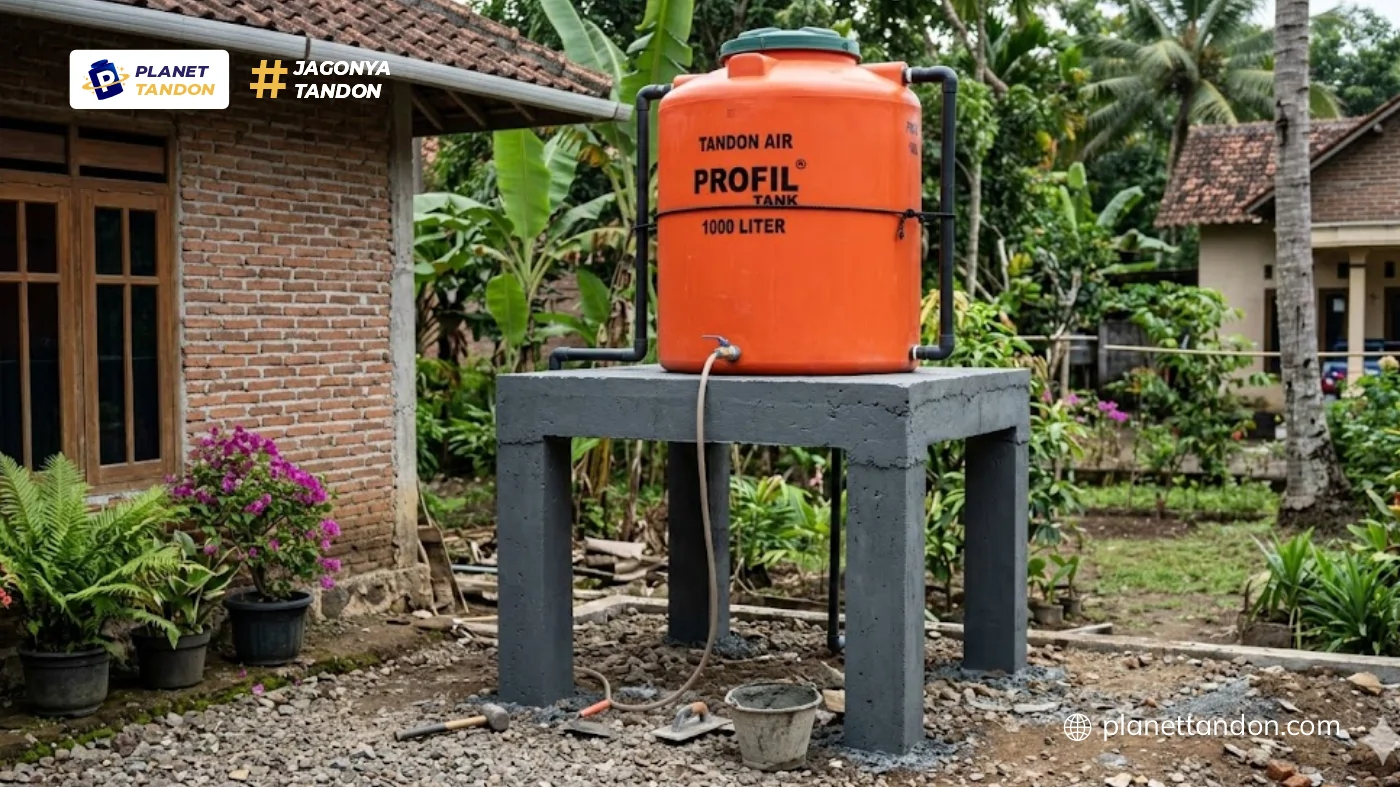 Ukuran Dudukan Tando Air Sederhana