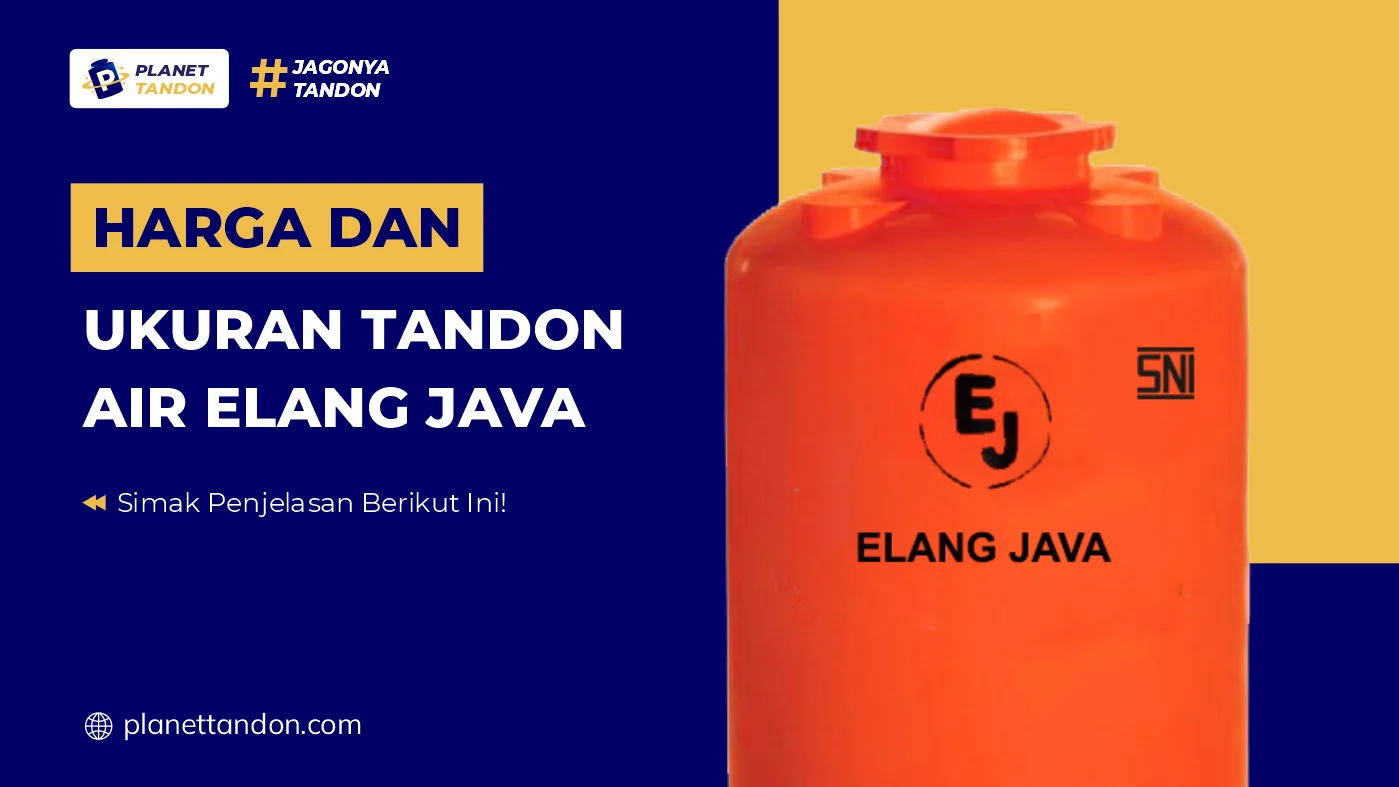 Harga dan Ukuran Tandon Air Elang Java
