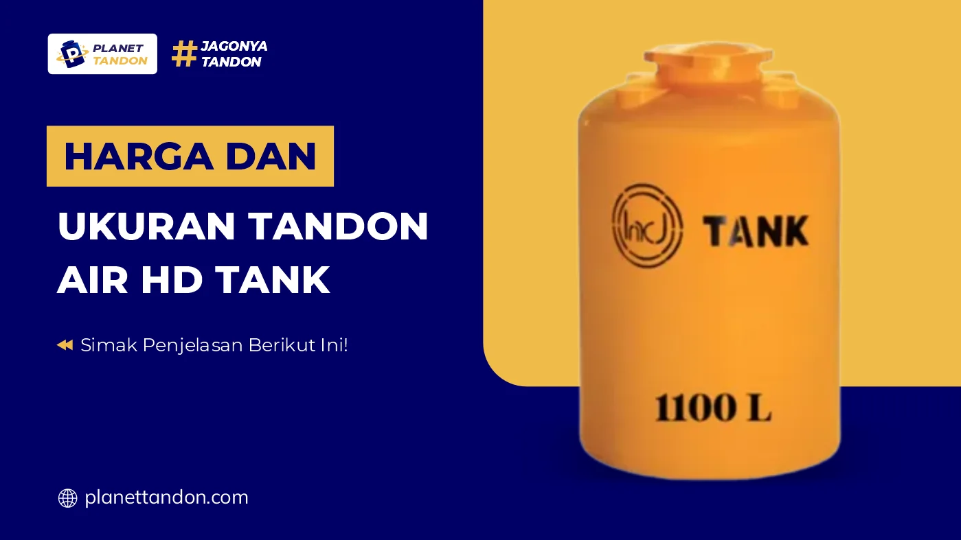 Harga dan Ukuran Tandon Air HD Tank