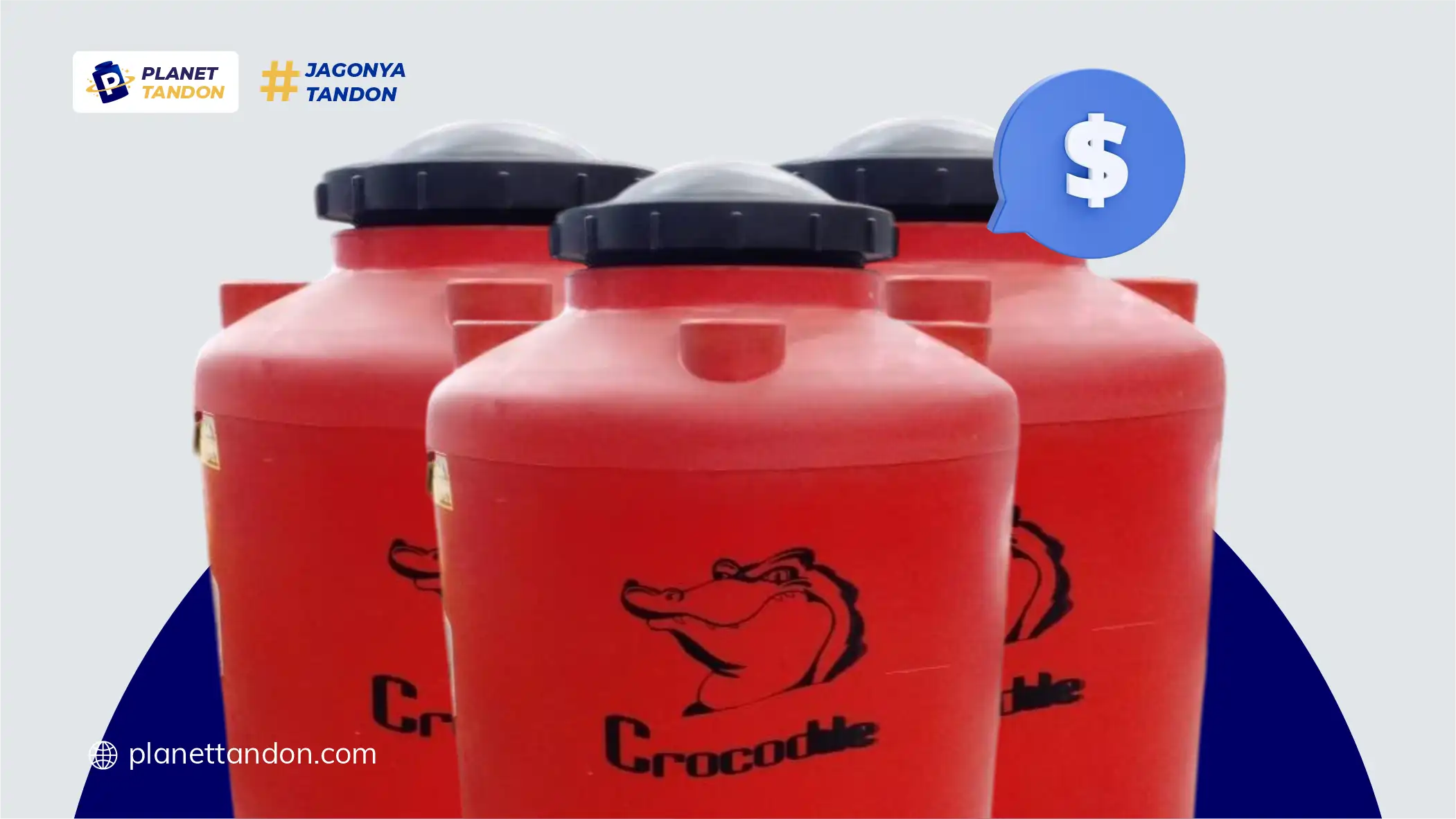 Harga dan Ukuran Tandon Crocodile