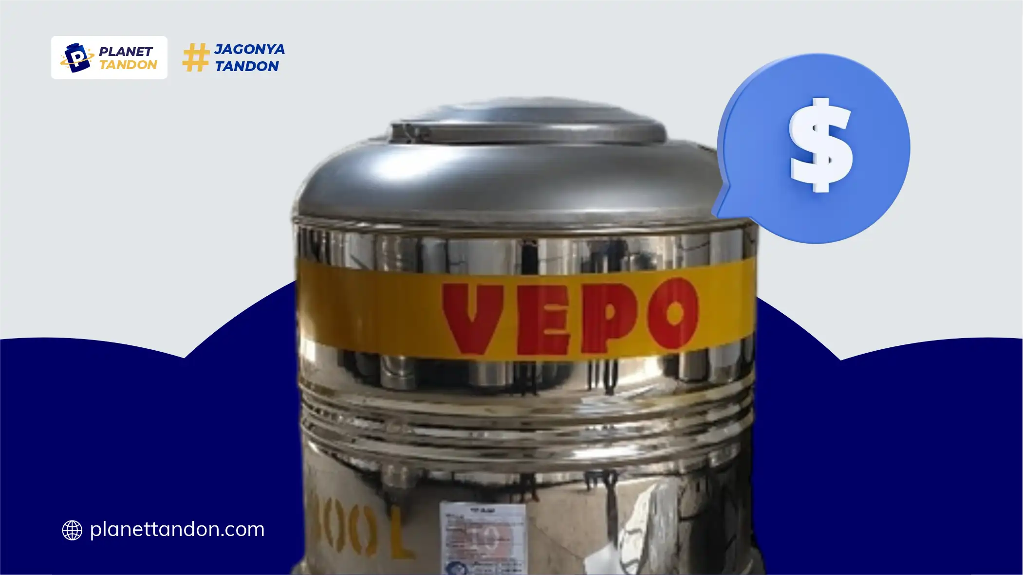 Harga dan Ukuran Tandon Vepo