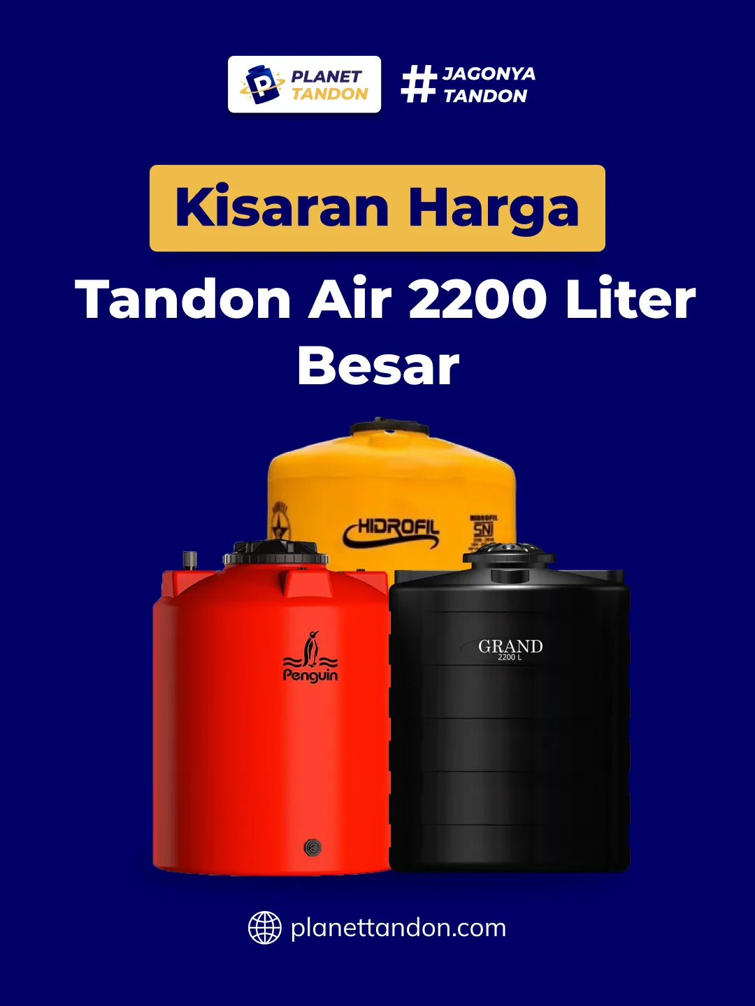Kisaran Harga Tandon Air 2200 Liter Besar