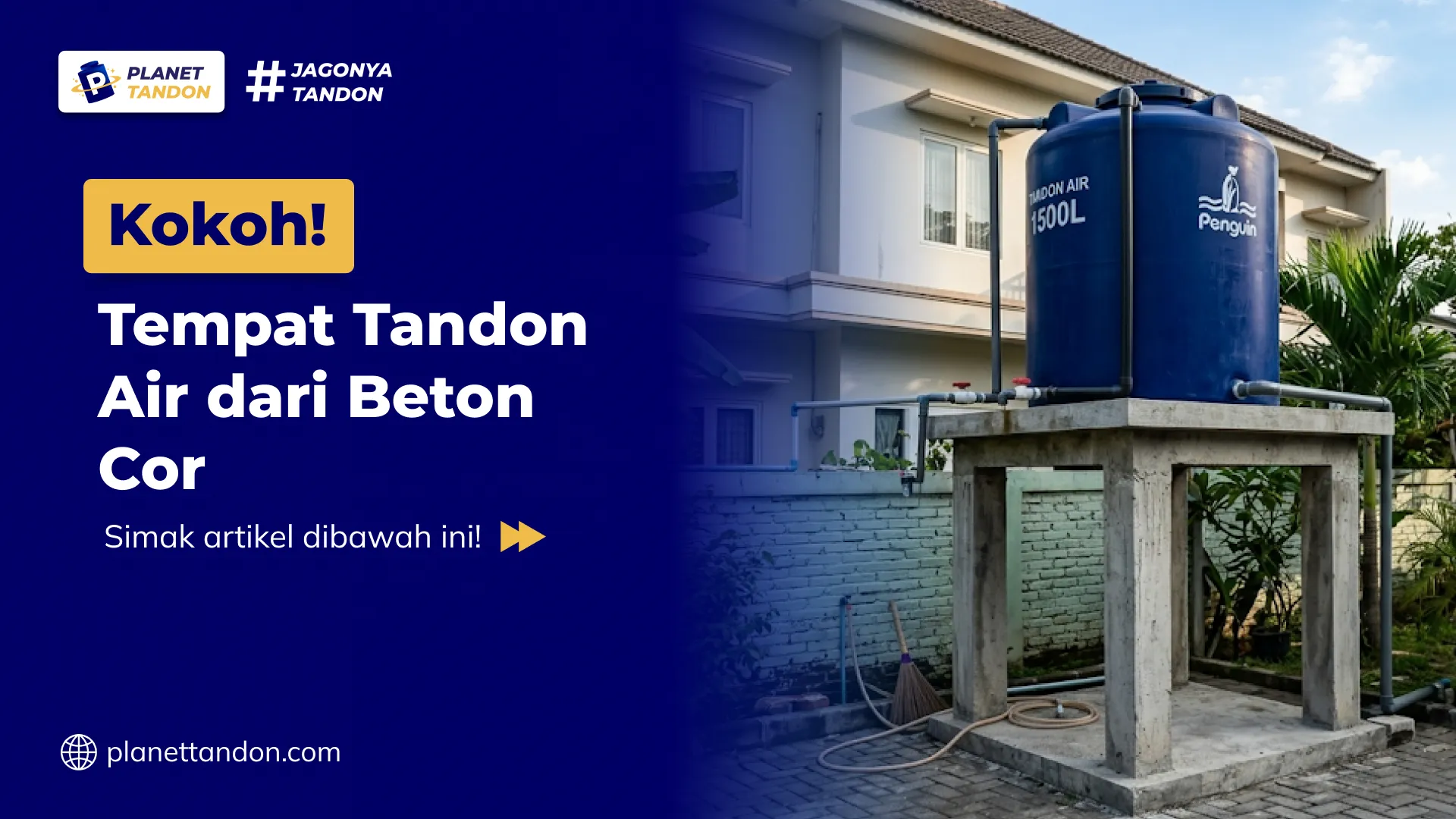 Kokoh! Tempat Tandon Air dari Beton Cor