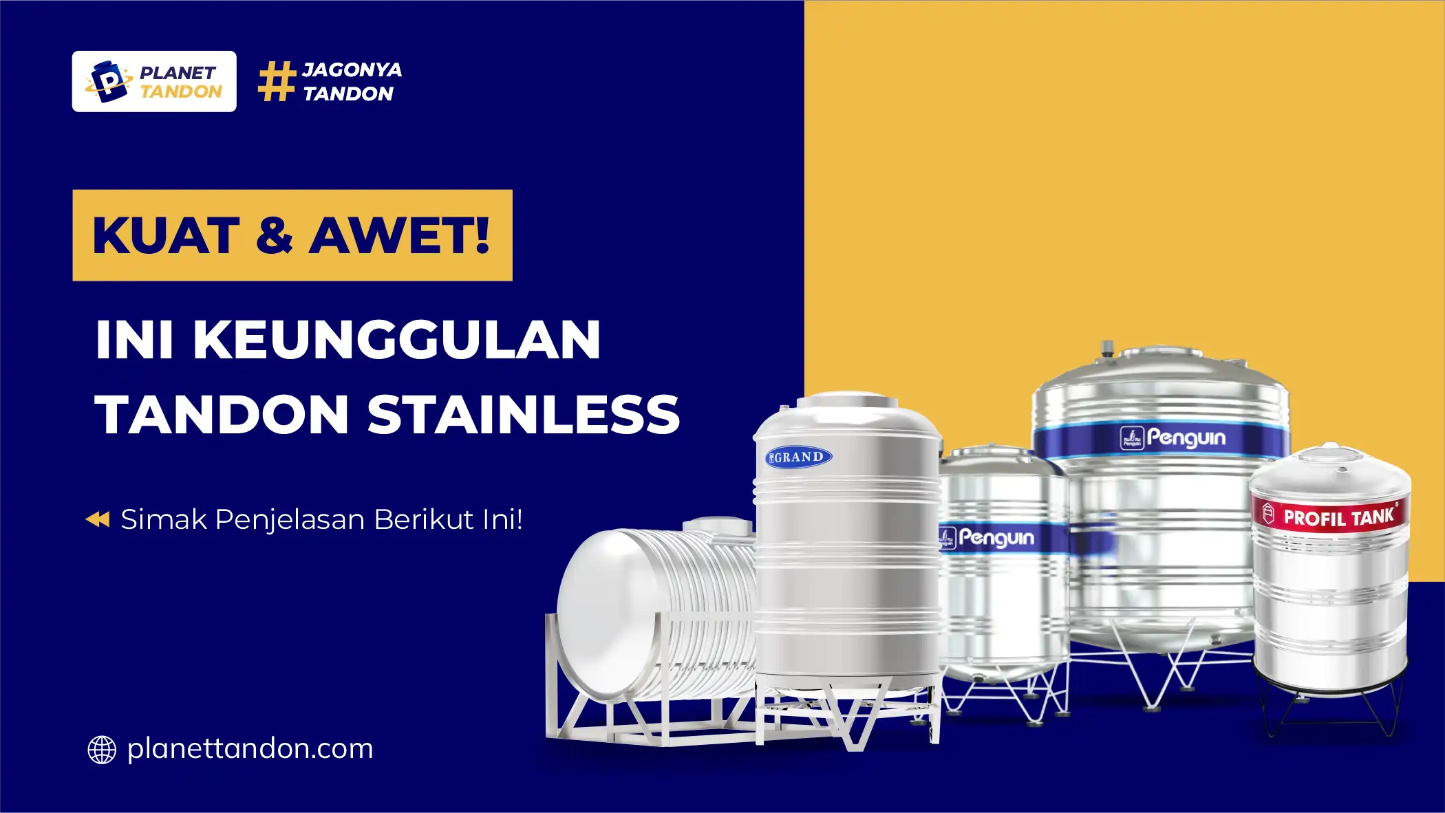 Kuat & Awet! Ini Keunggulan Tandon Stainless