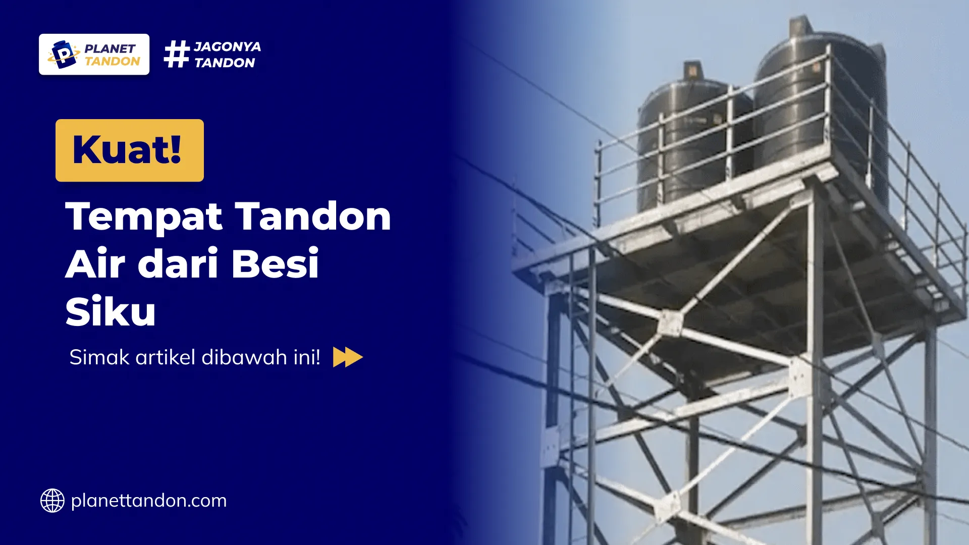 Kuat! Tempat Tandon Air Dari Besi Siku