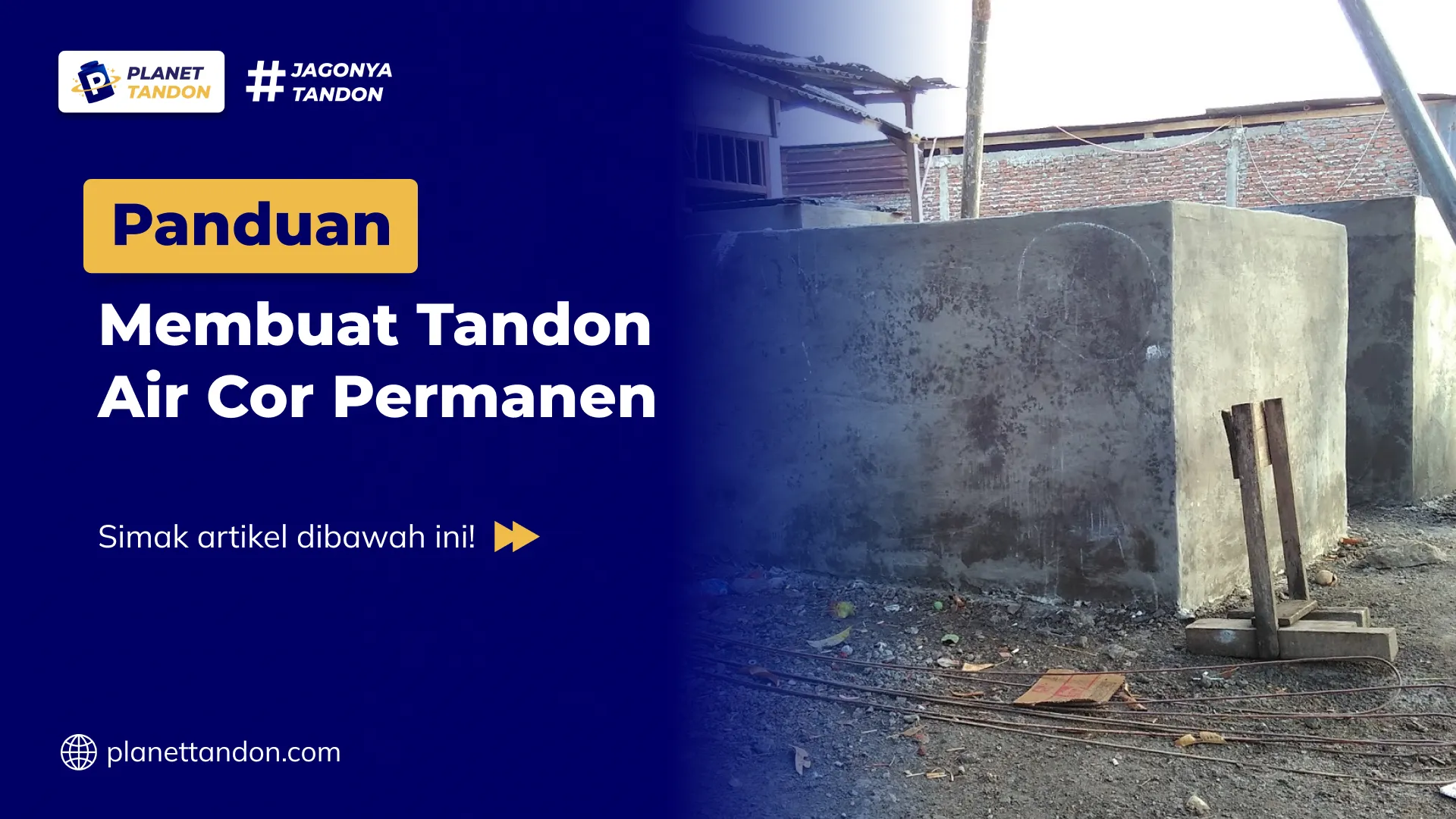 Panduan Membuat Tandon Air Cor Permanen
