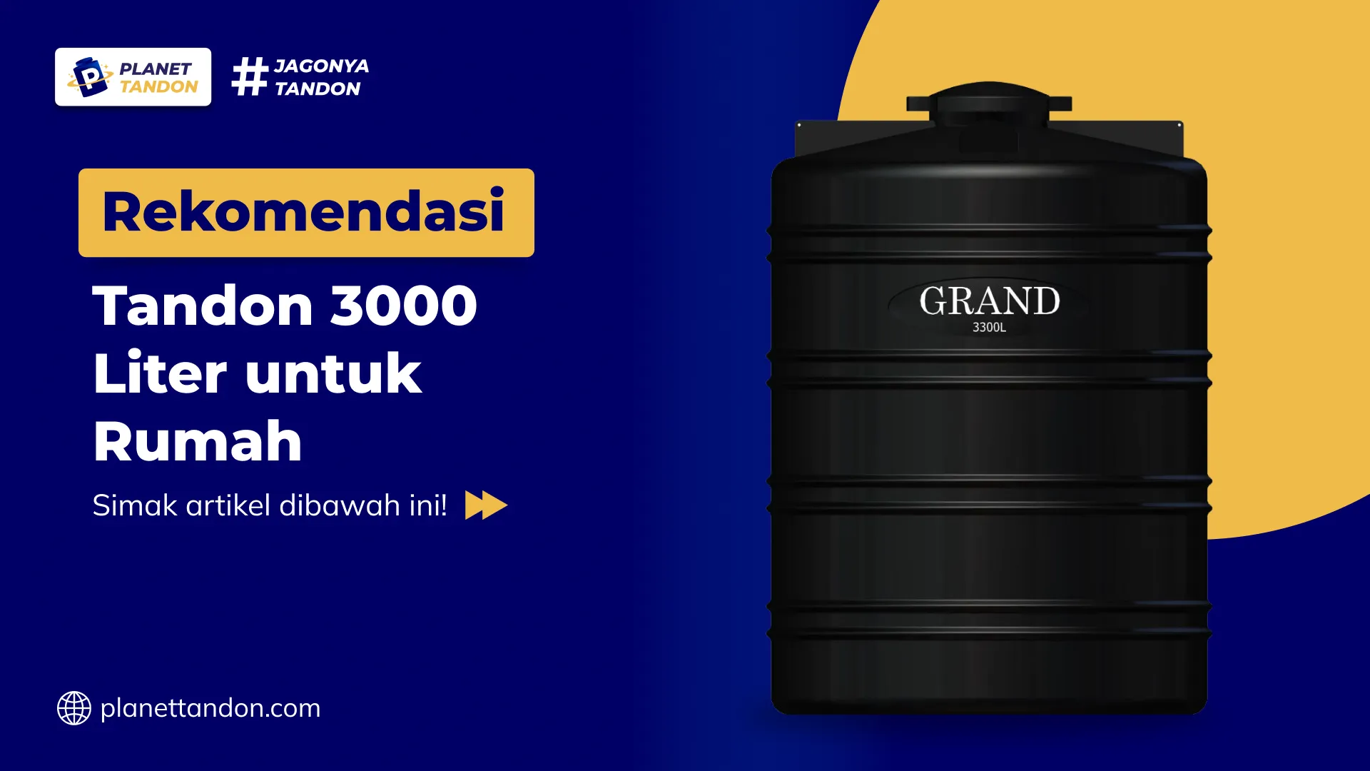 Rekomendasi Tandon 3000 Liter untuk Rumah