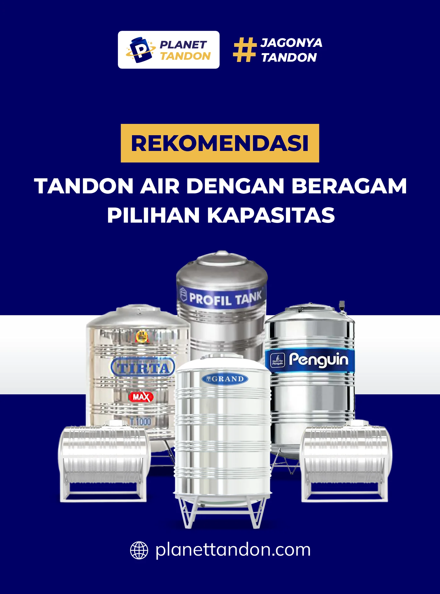 Rekomendasi Tandon Air dengan Beragam Pilihan Kapasitas
