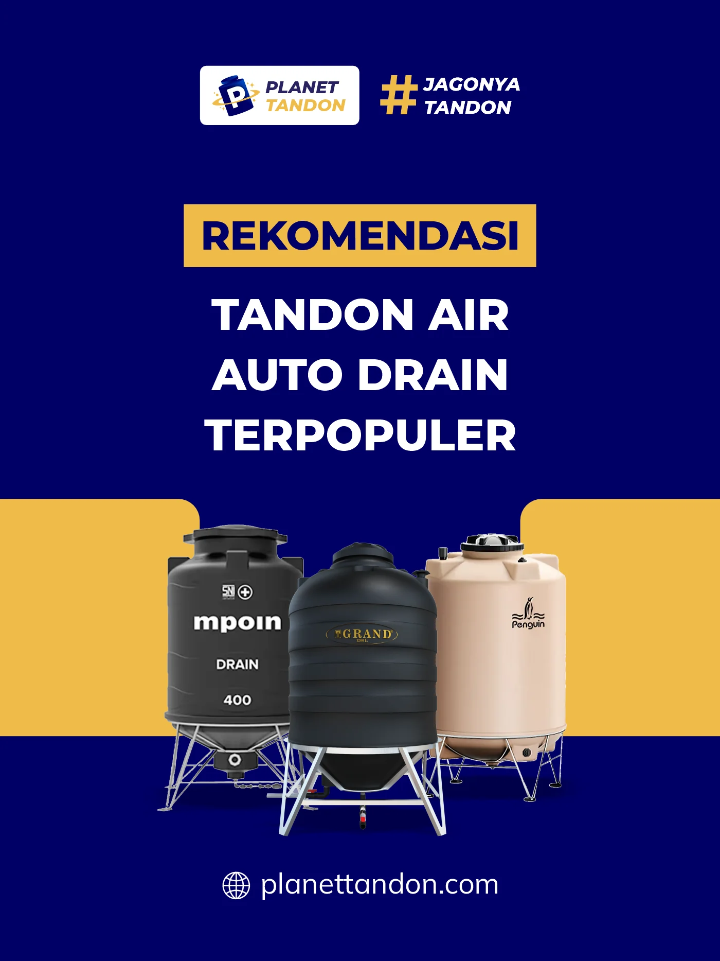 Rekomendasi Tandon Auto Drain Terpopuler