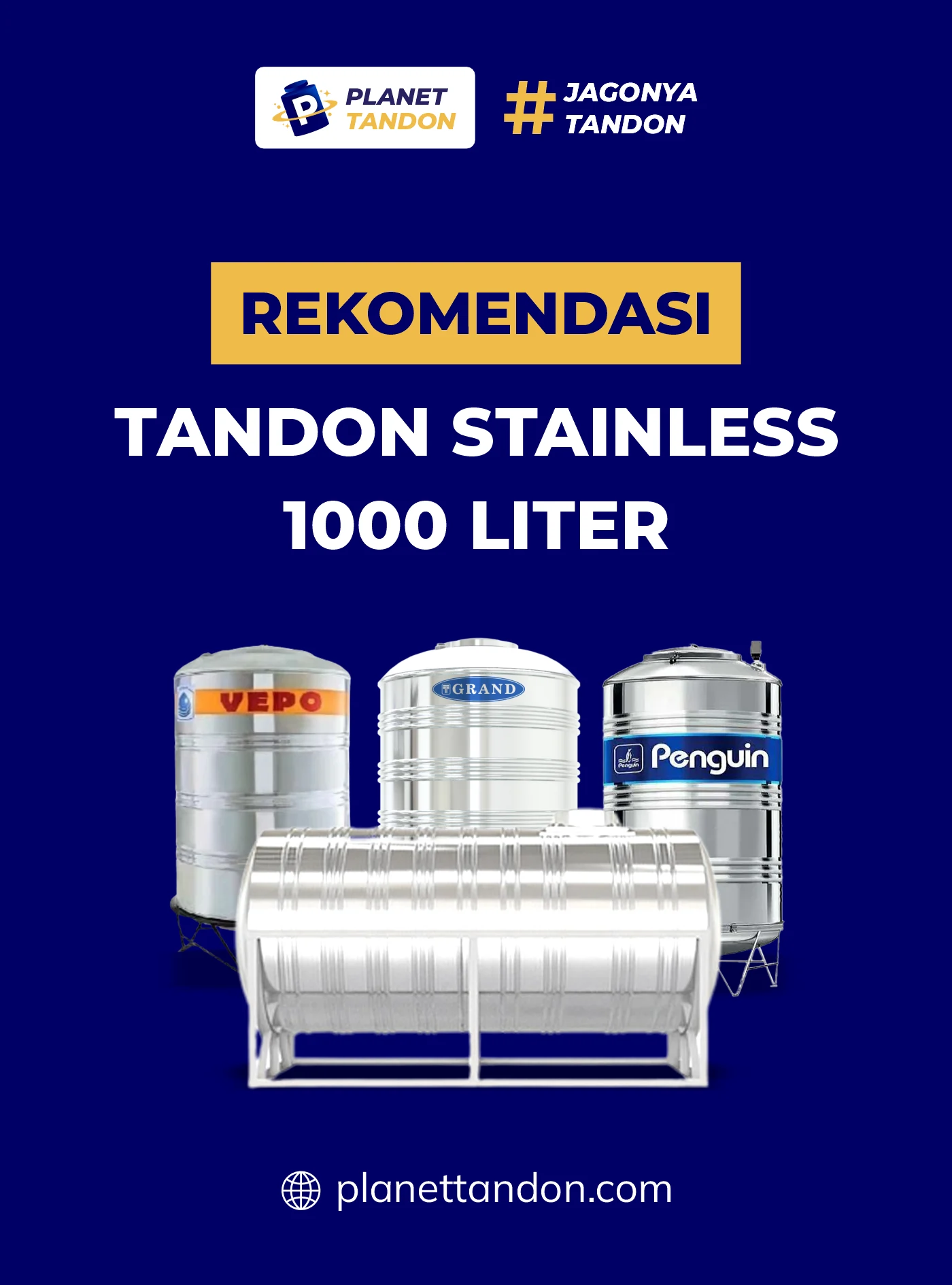 Rekomendasi Tandon Stainless 1000 Liter