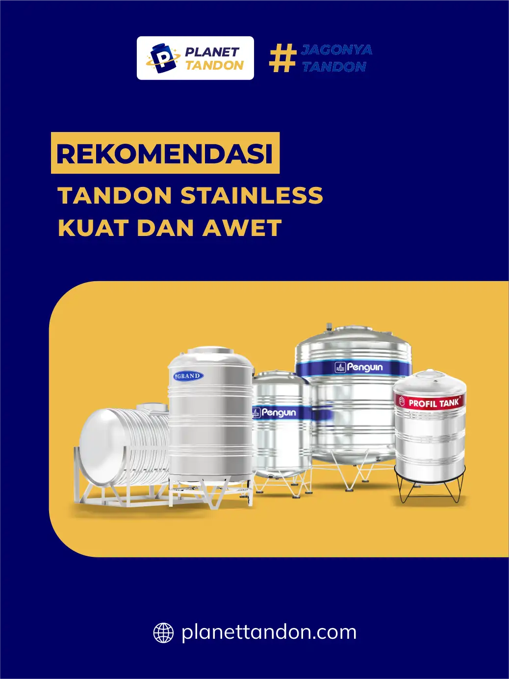 Rekomendasi Tandon Stainless Kuat dan Awet