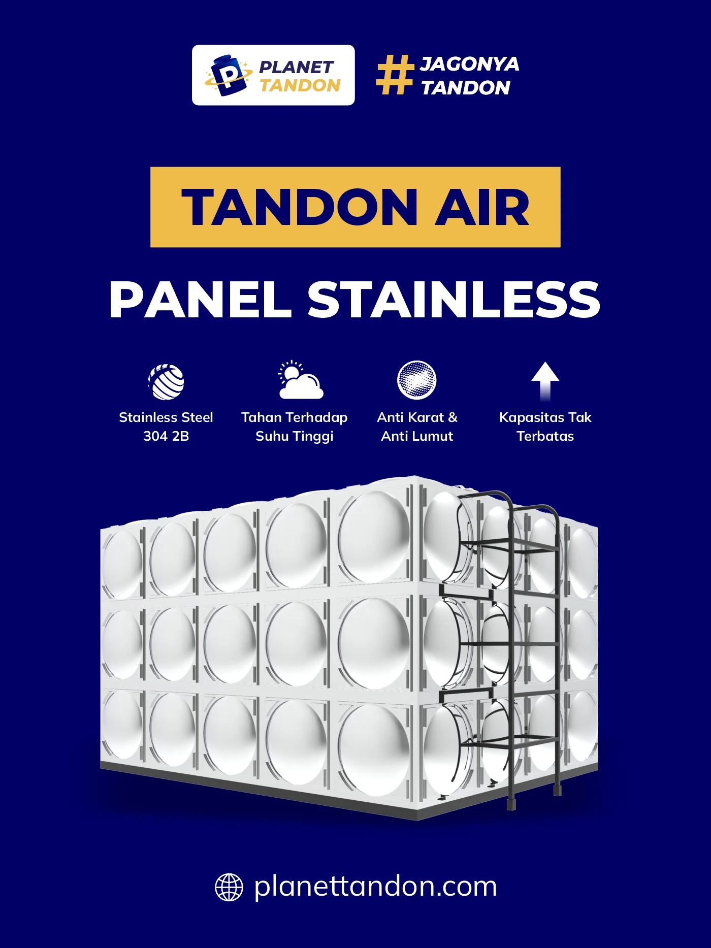 Rekomendasi Tandon Stainless Panel Merk Grand
