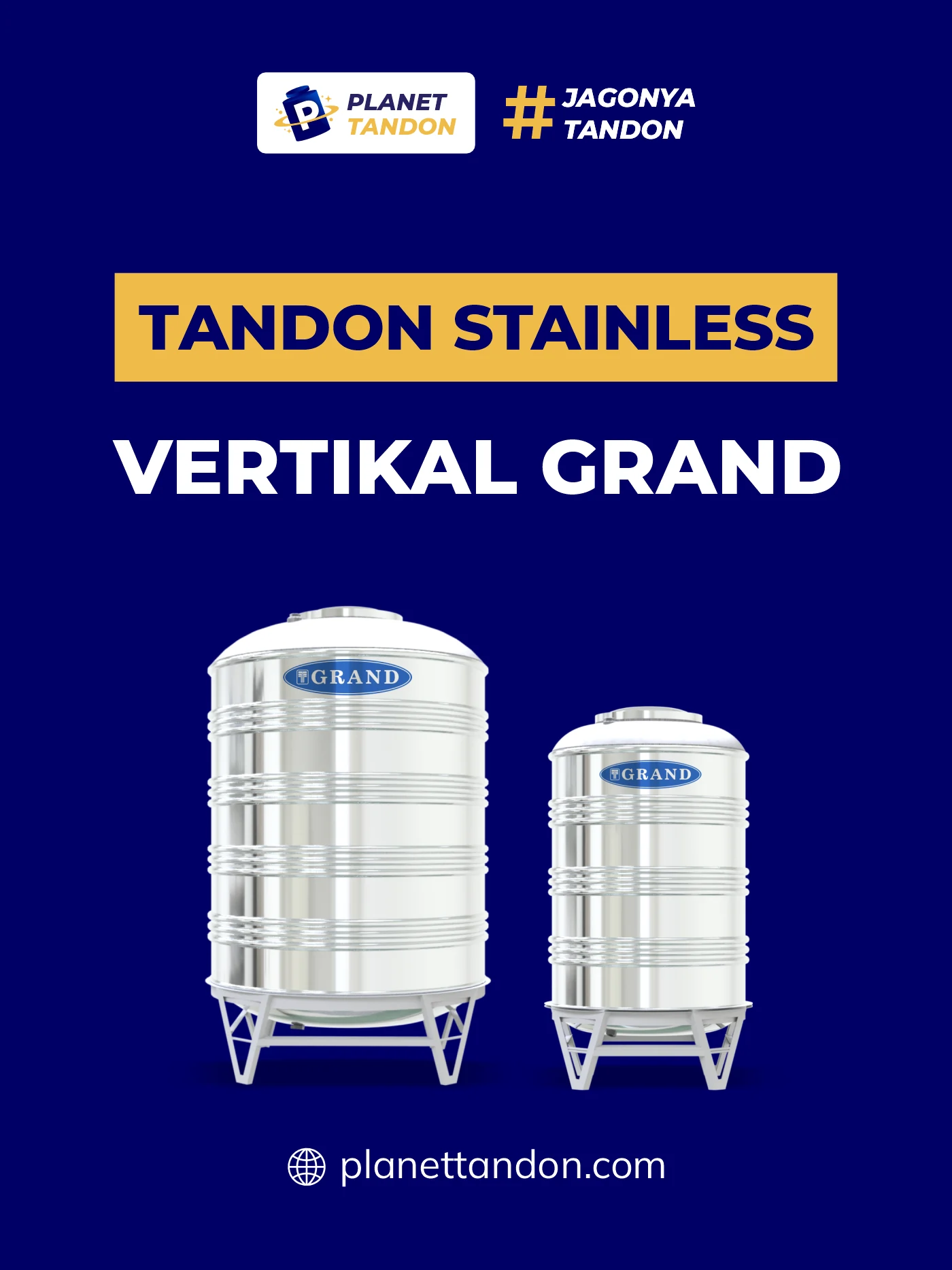 Rekomendasi Tandon Stainless Vertikal Grand