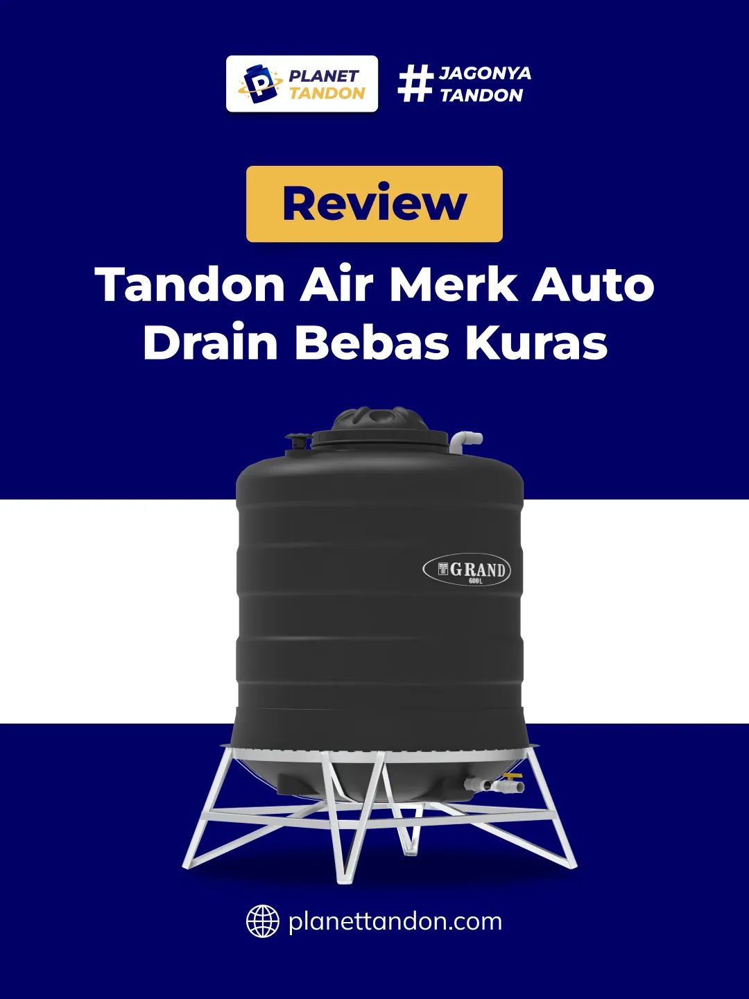 Review Tandon Air Merk Auto Drain Bebas Kuras