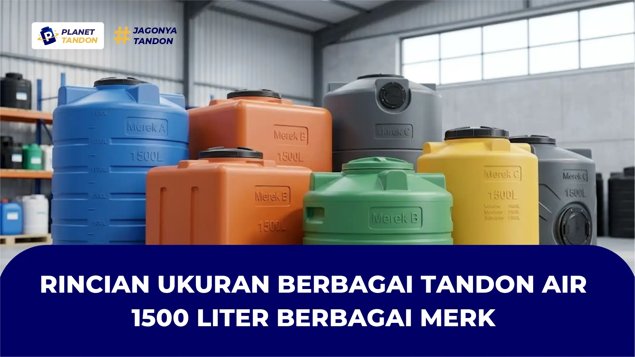 Rincian Ukuran Berbagai Tandon Air 1500 Liter Berbagai Merk