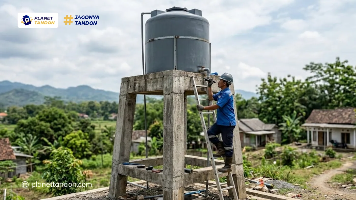 Struktur Ideal Tiang Tandon Beton